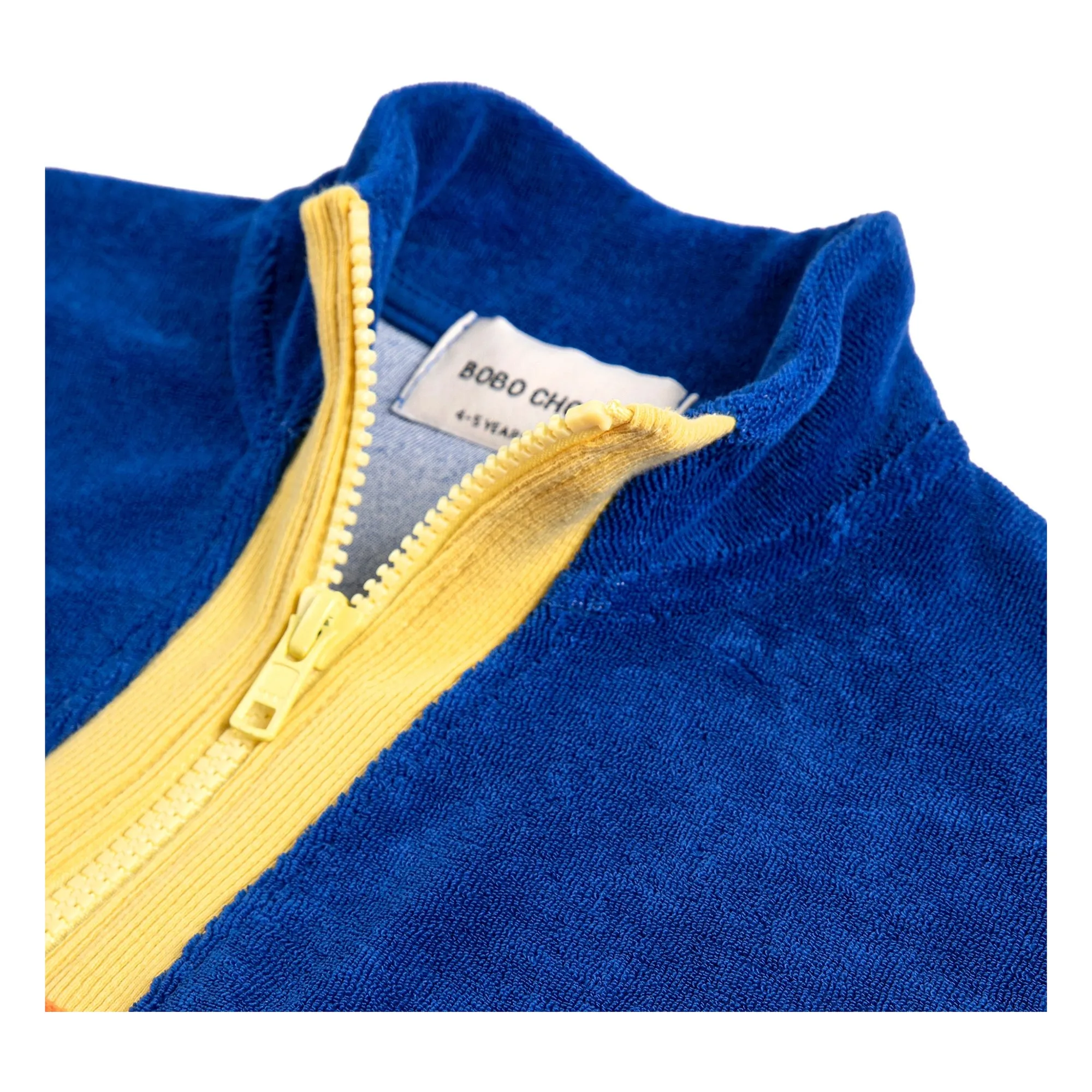 Sweat Colorblock Eponge Coton Bio | Orange- Image produit n°3