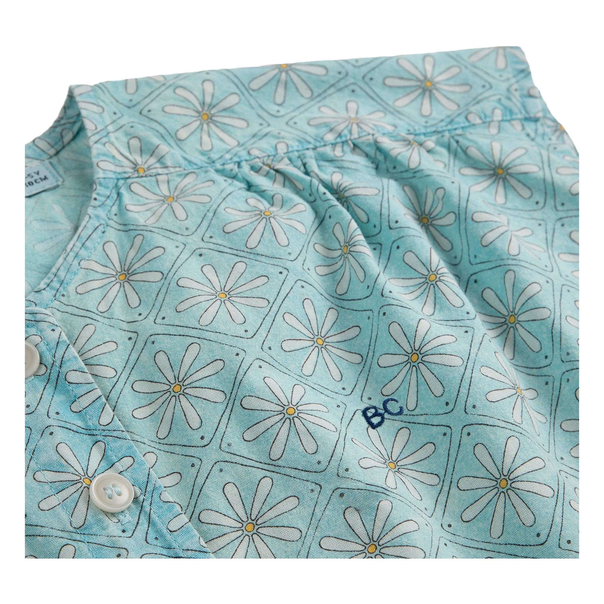 Top Marguerites Coton Bio | Bleu Clair- Image produit n°4