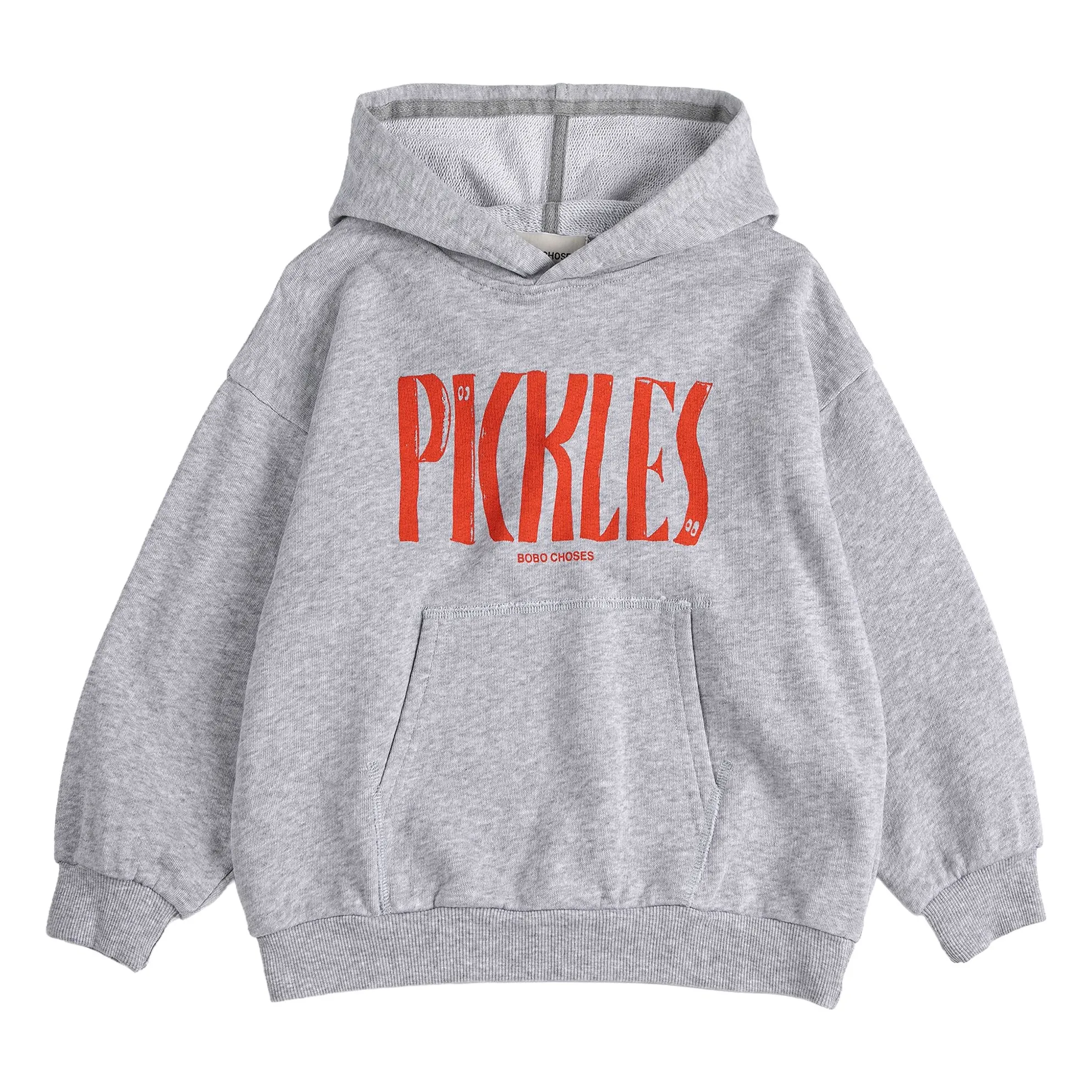 Sweat à Capuche Pickles Coton Bio | Gris chiné- Image produit n°0