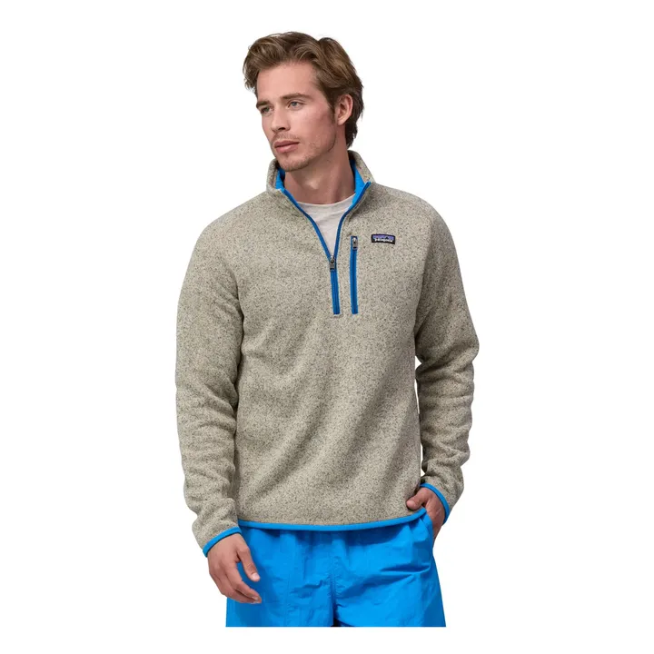 Polaire Zippée Better Sweater Fibres Recyclées | Beige chiné- Image produit n°1