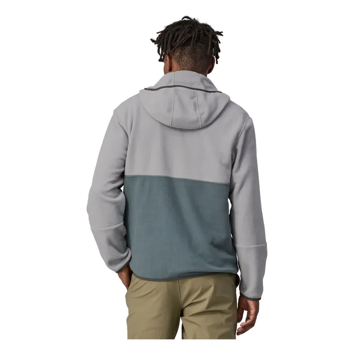 Polaire Zippée Microdini Fibres Recyclées | Vert de gris- Image produit n°3