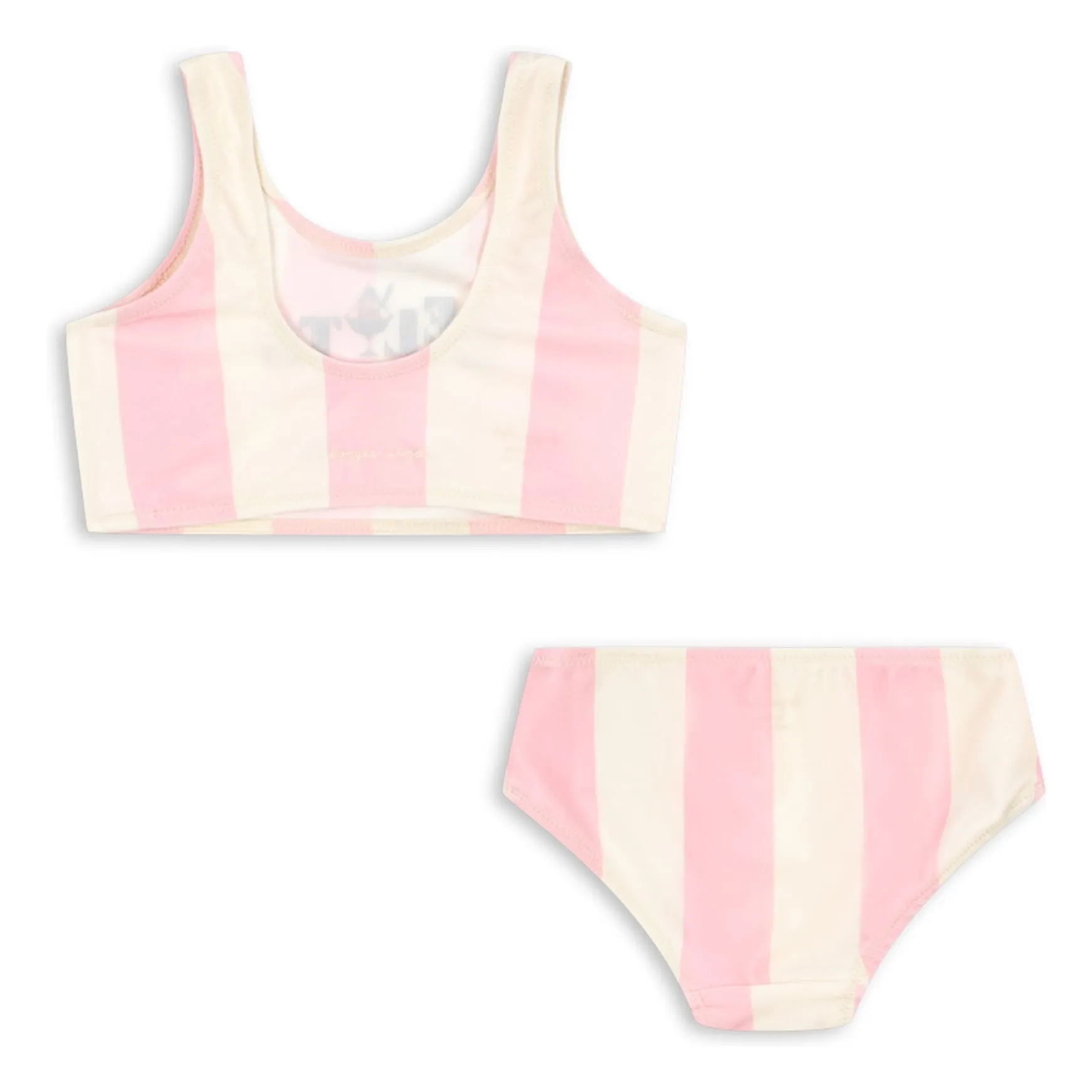Maillot de Bain Pomia Rayé Fibres Recyclées | Rose- Image produit n°2