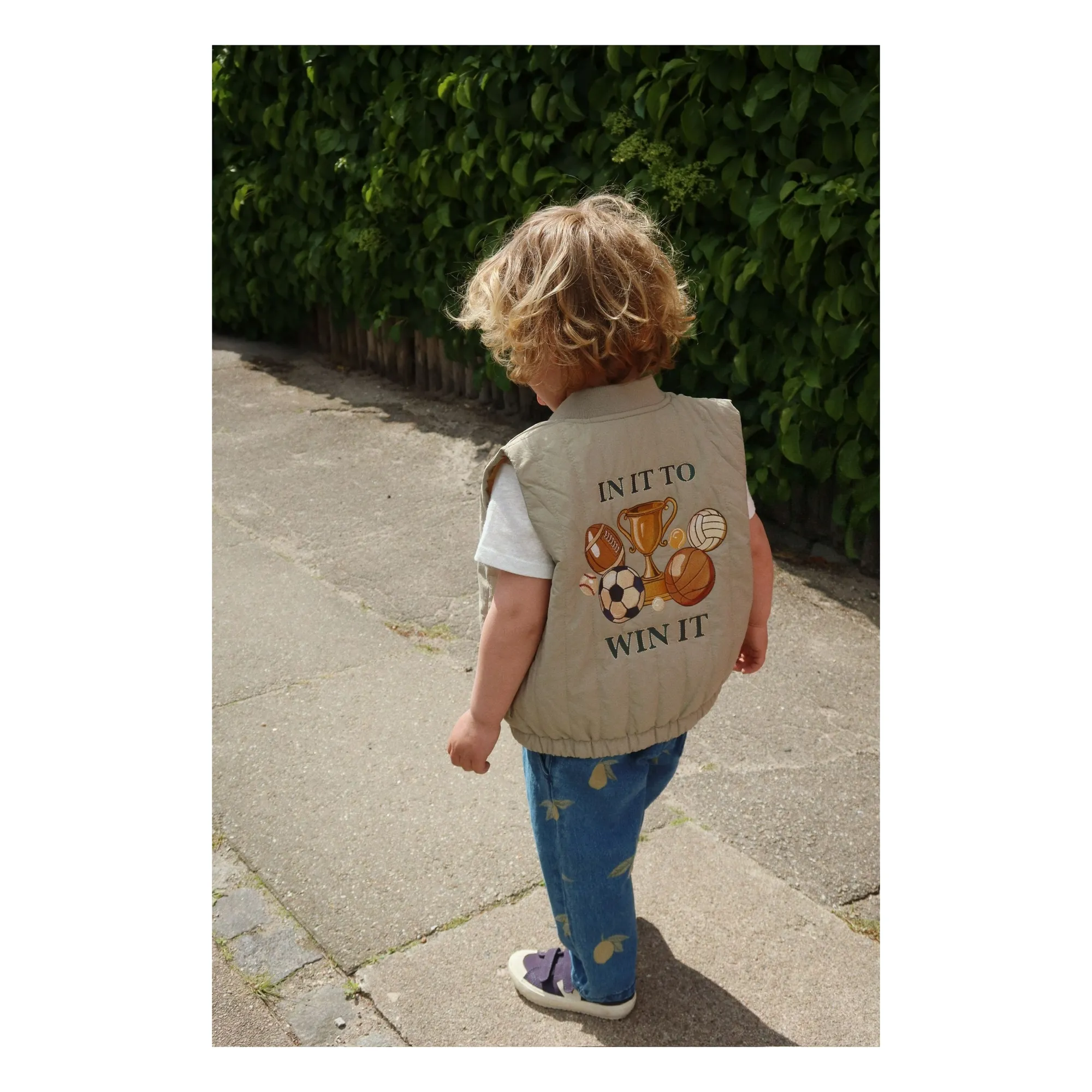 Jean Magot Citrons Coton Bio | Bleu- Image produit n°2
