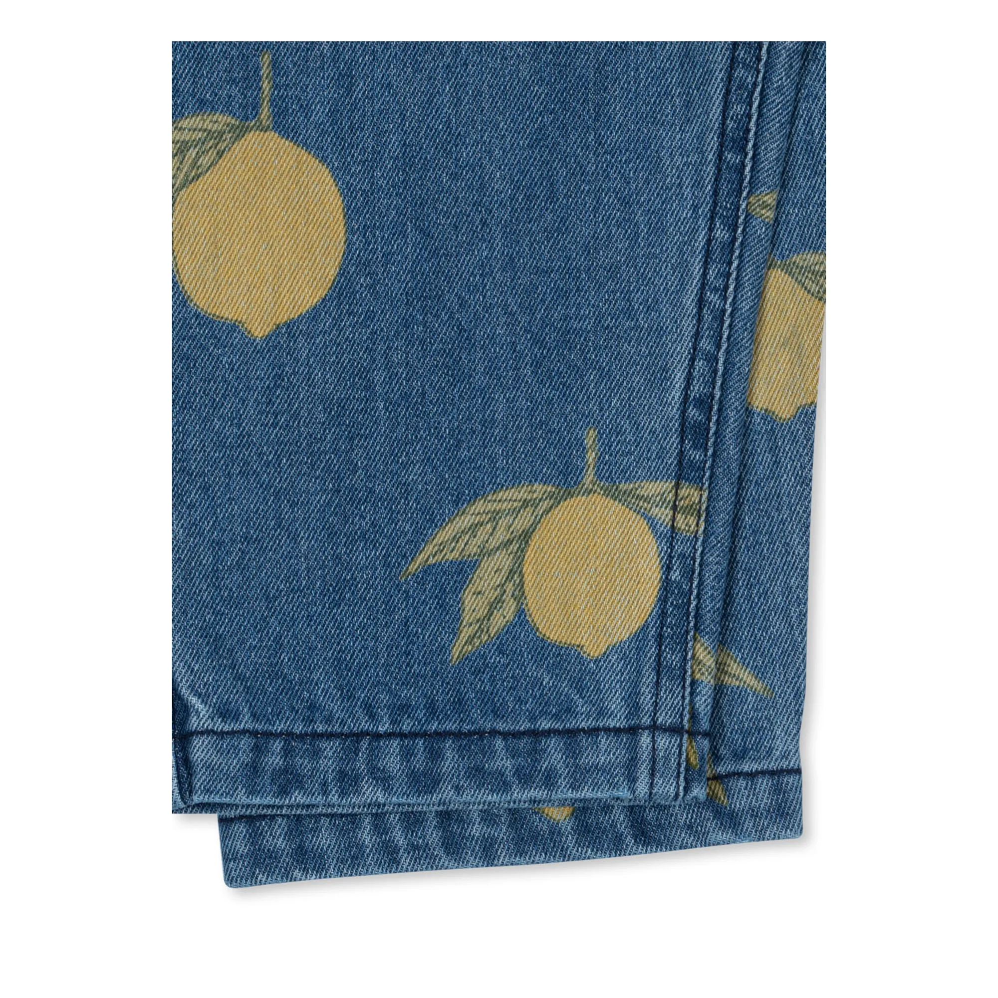 Jean Magot Citrons Coton Bio | Bleu- Image produit n°6
