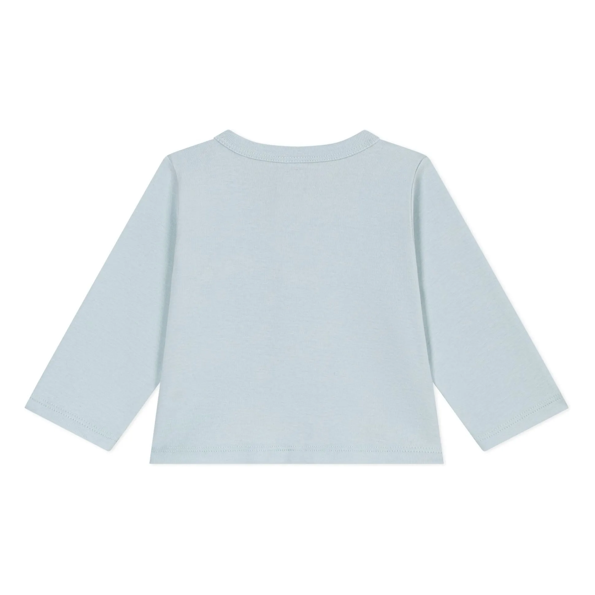Gilet Uni Coton Bio | Turquoise- Image produit n°3