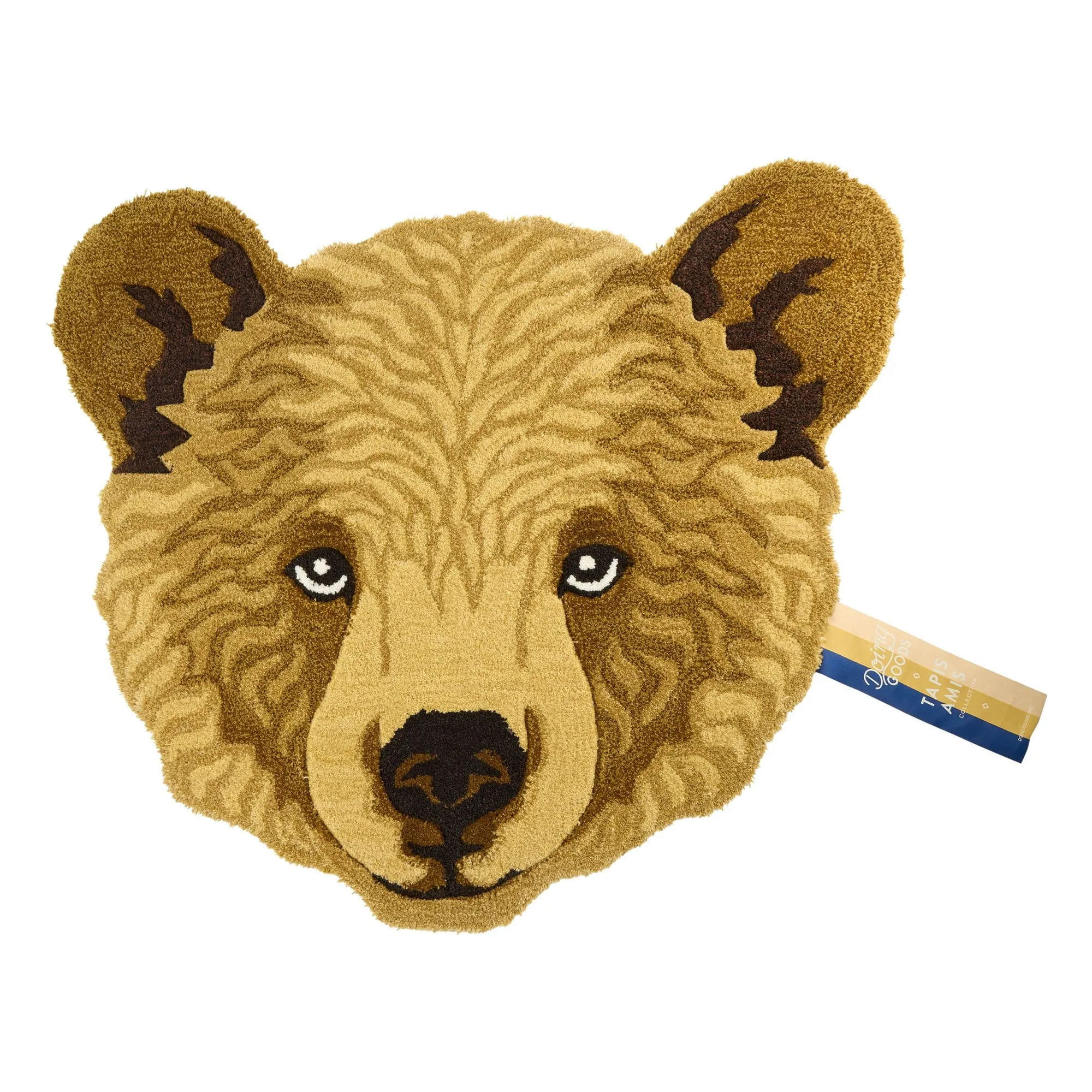 Tapis en laine Ours Bruno | Marron- Image produit n°0