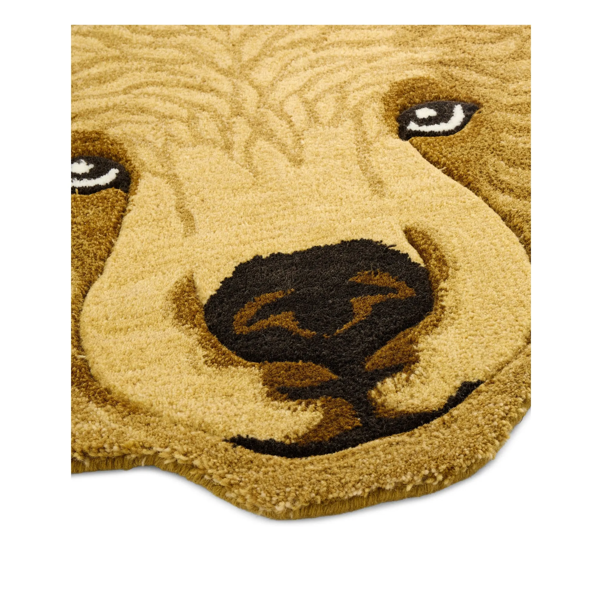 Tapis en laine Ours Bruno | Marron- Image produit n°2