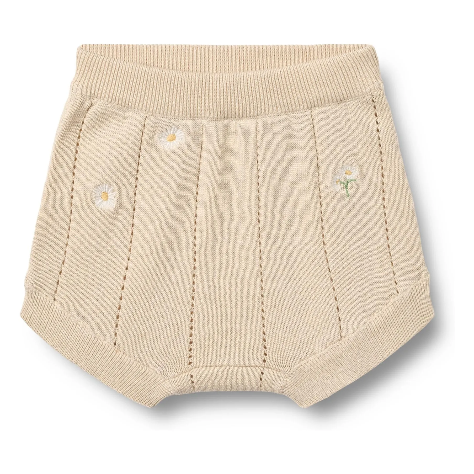 Short Maille Dua Fleurs Coton Bio | Ecru- Image produit n°0
