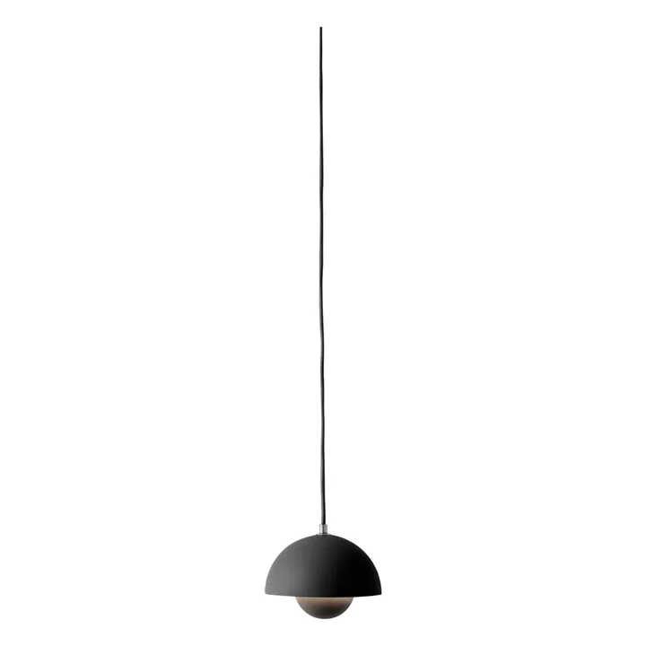 Suspension Flowerpot VP10, Verner Panton | Noir- Image produit n°1