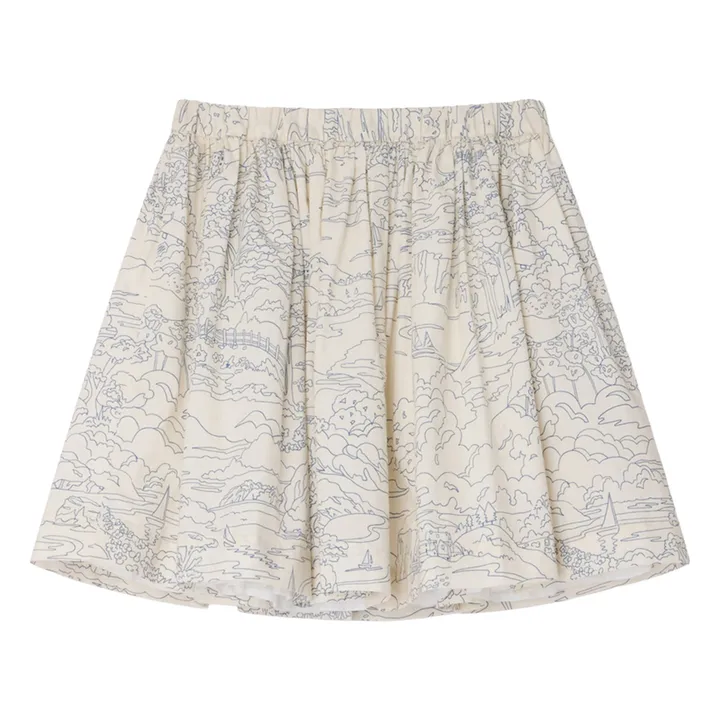 Jupe Suzon Paysage Coton Bio | Ecru- Image produit n°3