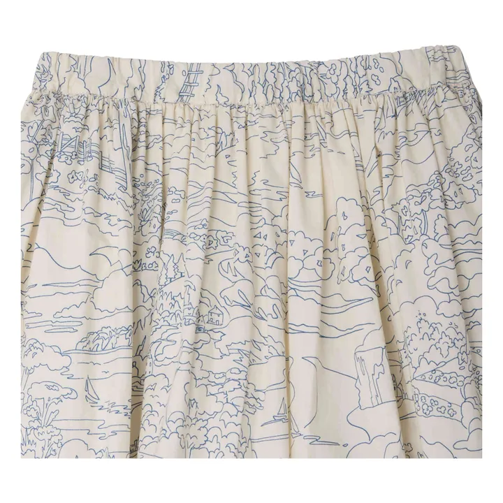 Jupe Suzon Paysage Coton Bio | Ecru- Image produit n°2