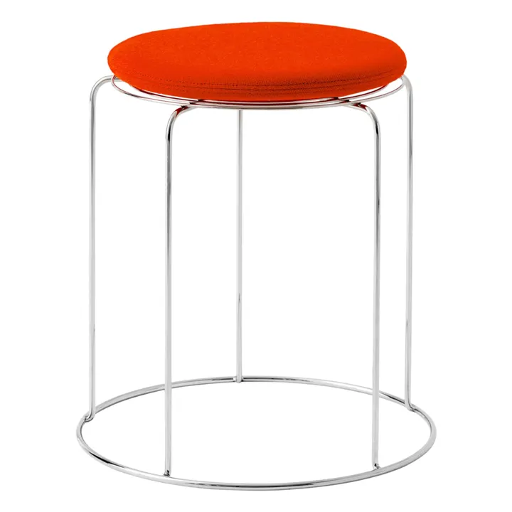 Assise pour tabouret Wire VP11, Verner Panton | Rouge coquelicot- Image produit n°3
