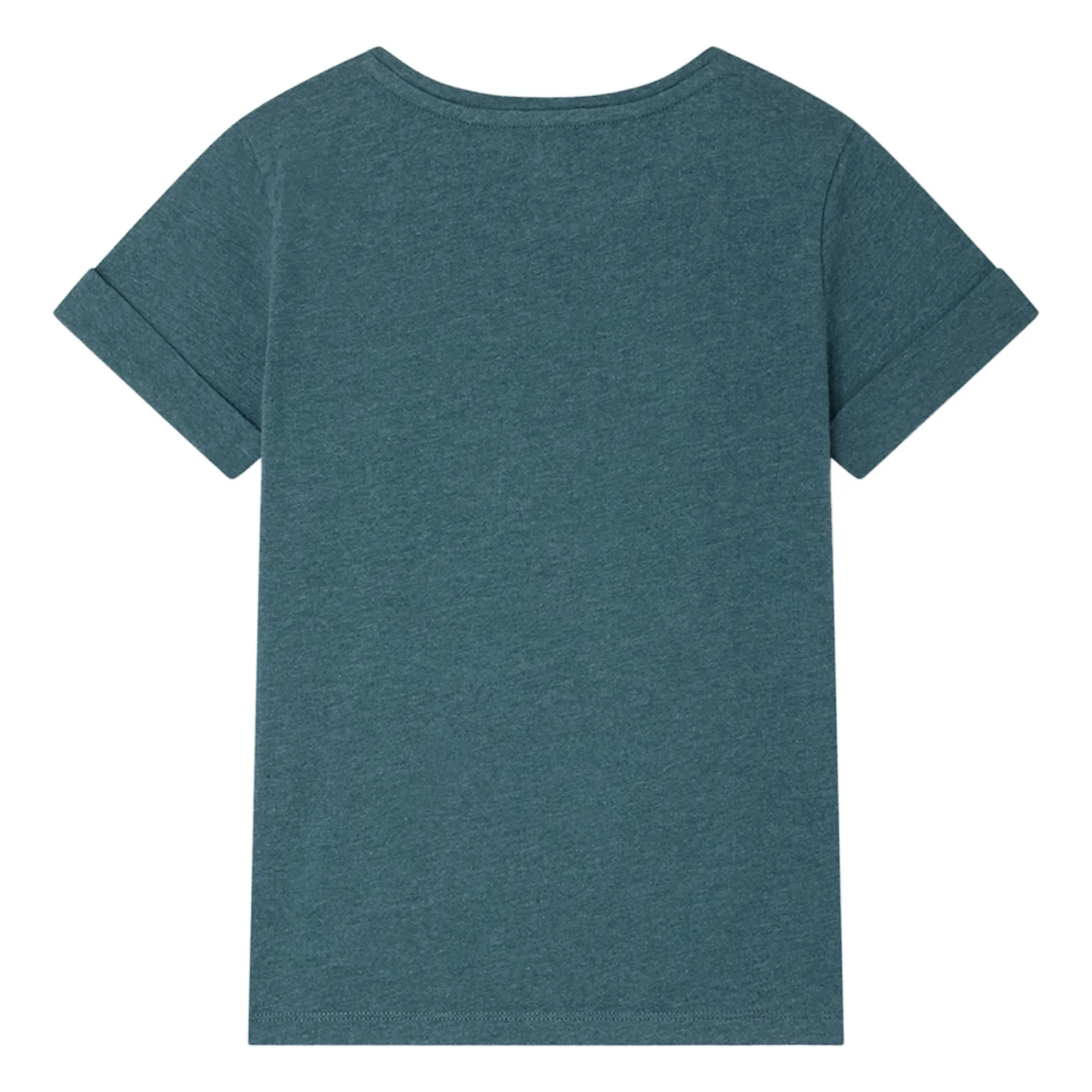 Camiseta de algodón ecológico Cyana | Verde esmeralda- Imagen del producto n°1