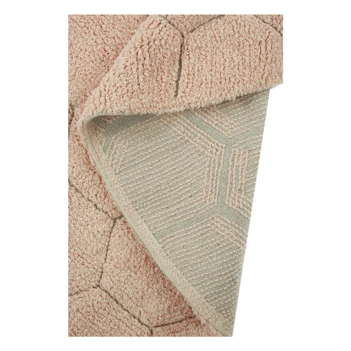 Tapis rond Honeycomb | Rose- Image produit n°4