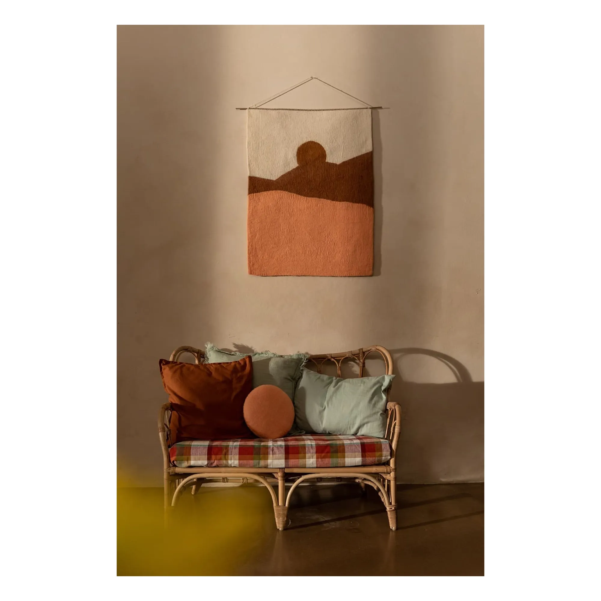 Tenture murale Morning en feutre | Blush- Image produit n°1