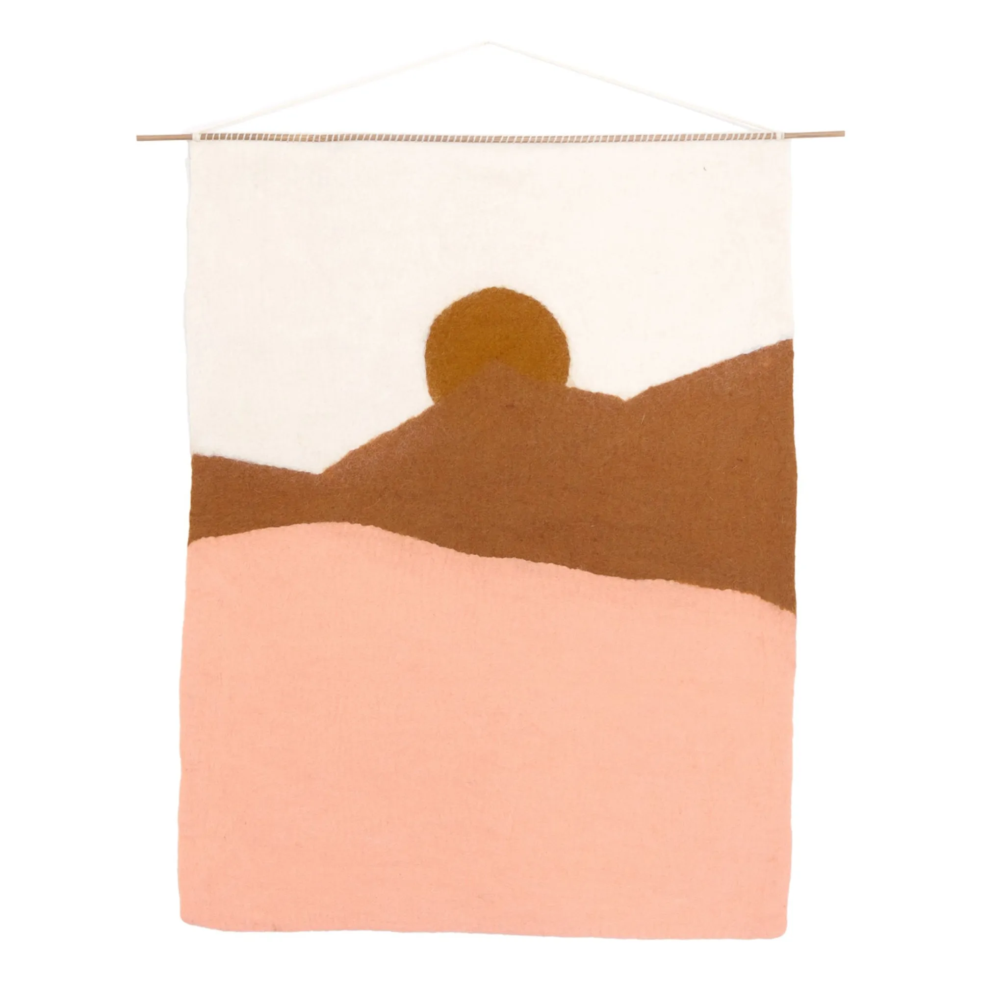 Tenture murale Morning en feutre | Blush- Image produit n°0
