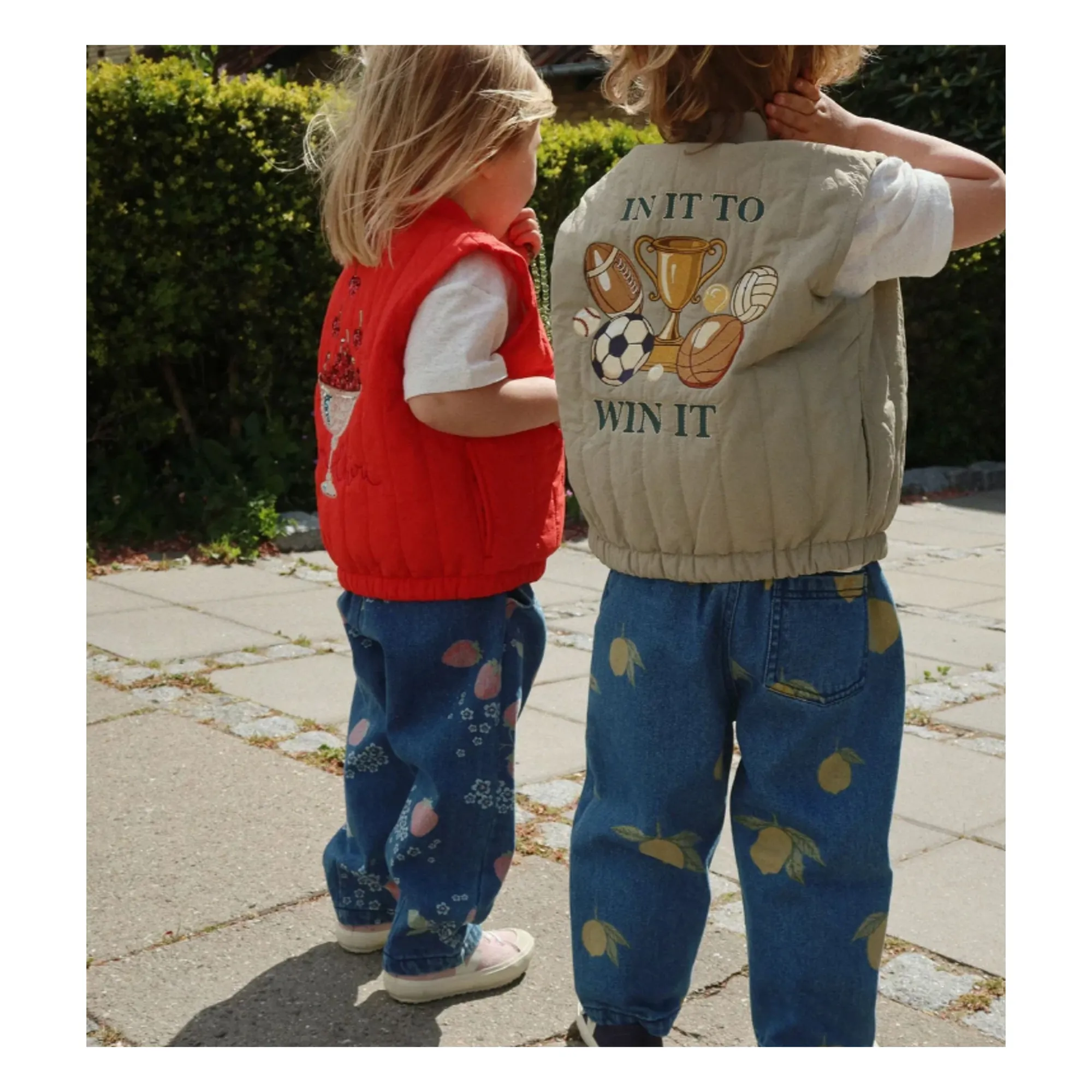 Jean Magot Citrons Coton Bio | Bleu- Image produit n°7