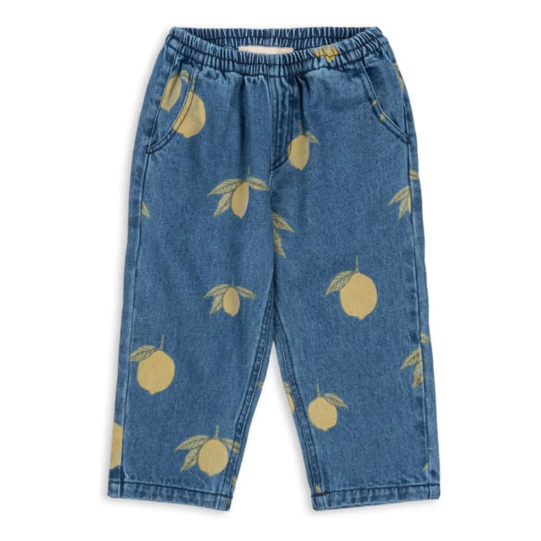 Jean Magot Citrons Coton Bio | Bleu- Image produit n°0
