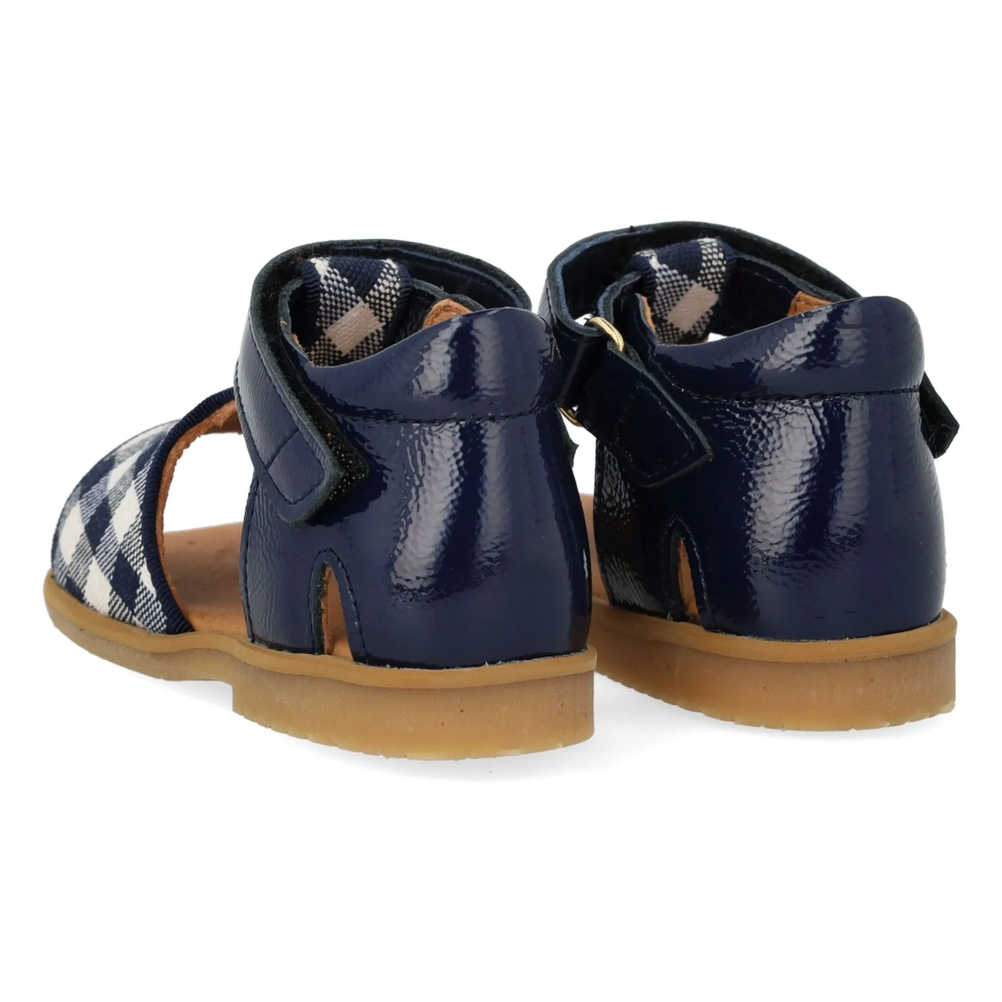 Sandales Vichy | Bleu marine- Image produit n°2