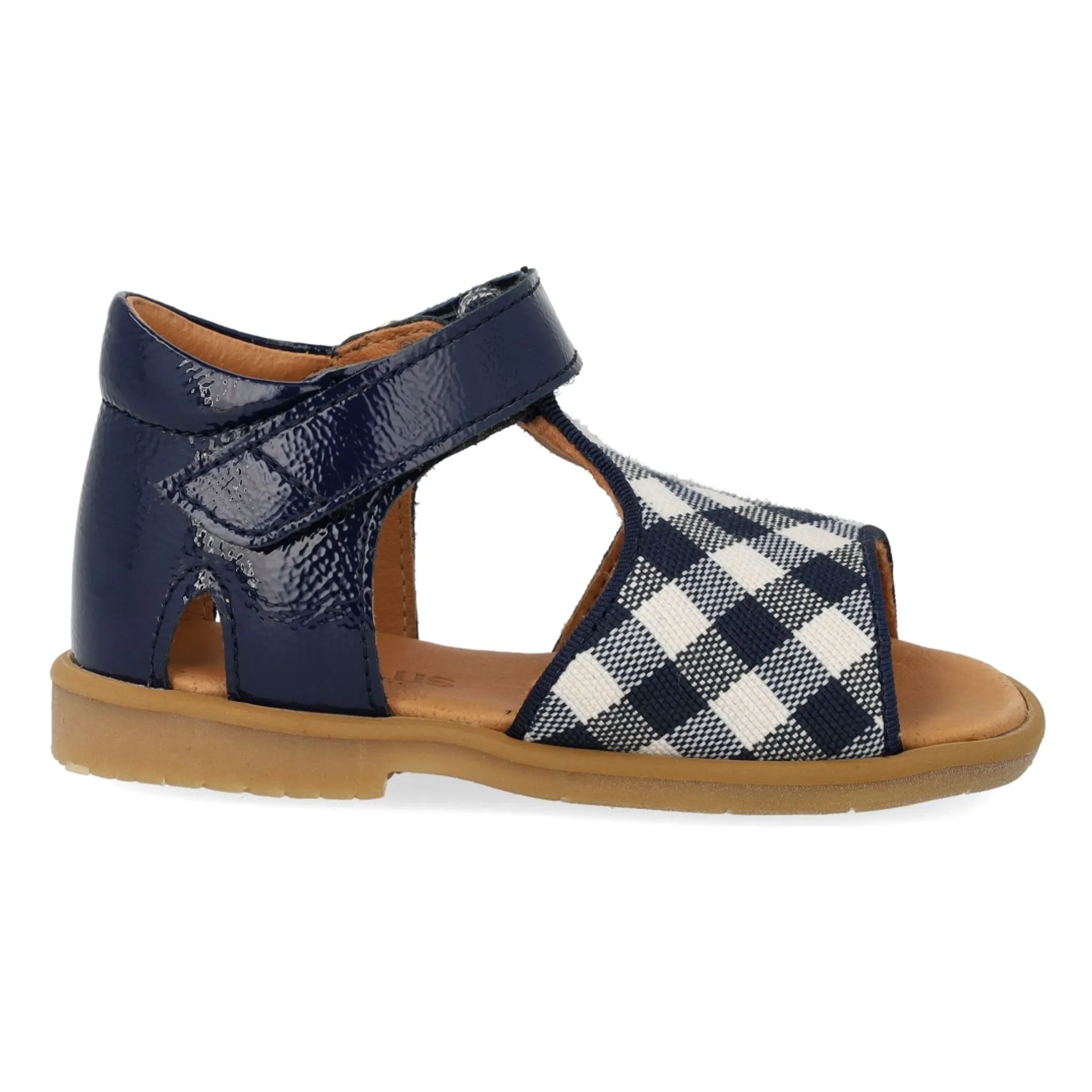 Sandales Vichy | Bleu marine- Image produit n°1