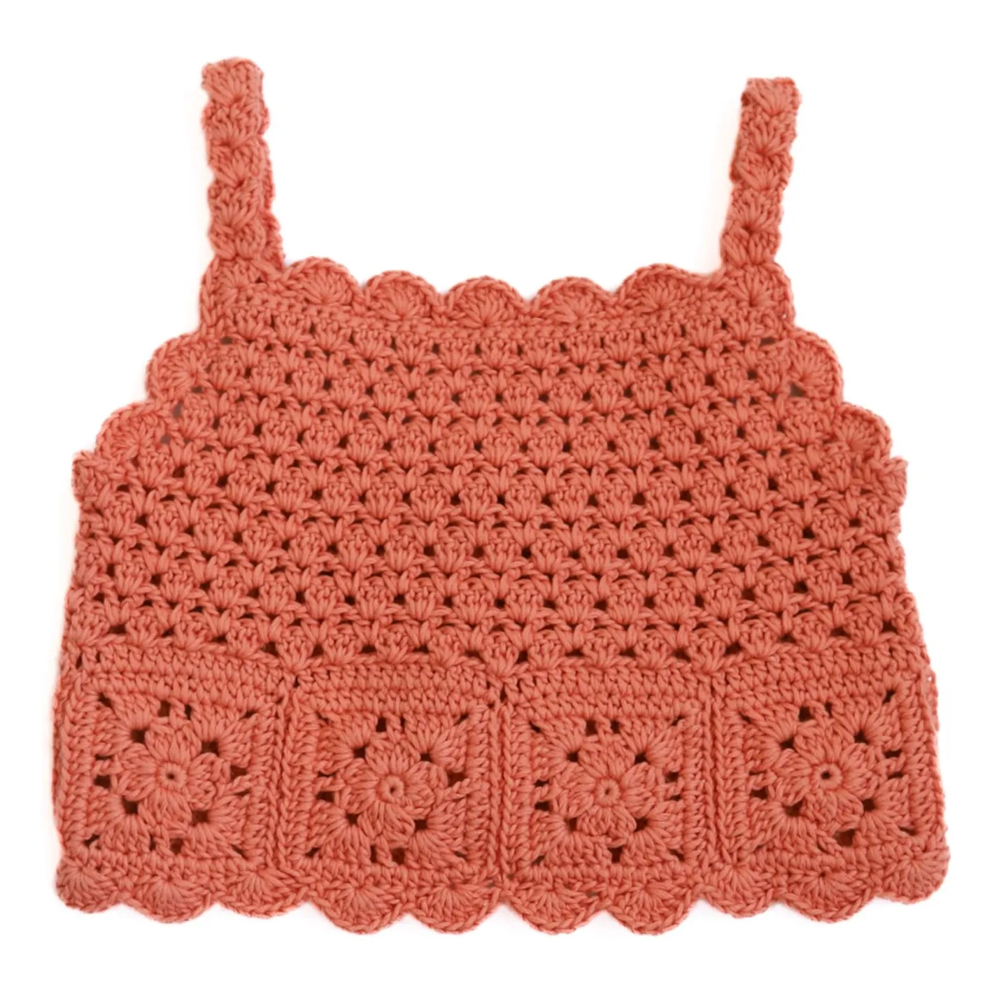 Top Elvira Crochet | Orange- Image produit n°0
