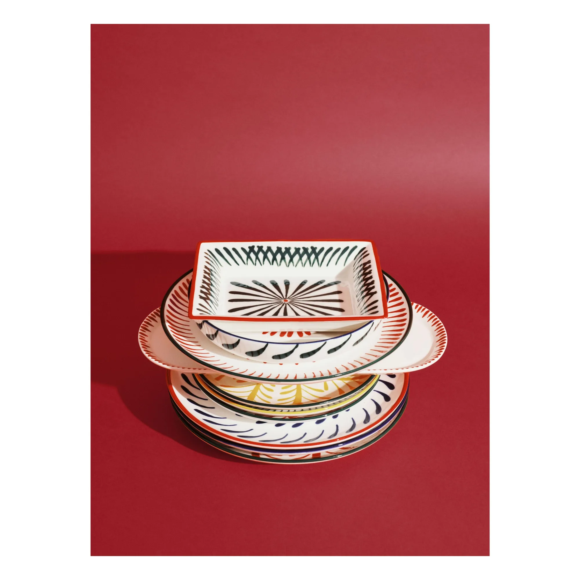 Plat Baazar, Waww La Table - Set de 2 | Rouge- Image produit n°2