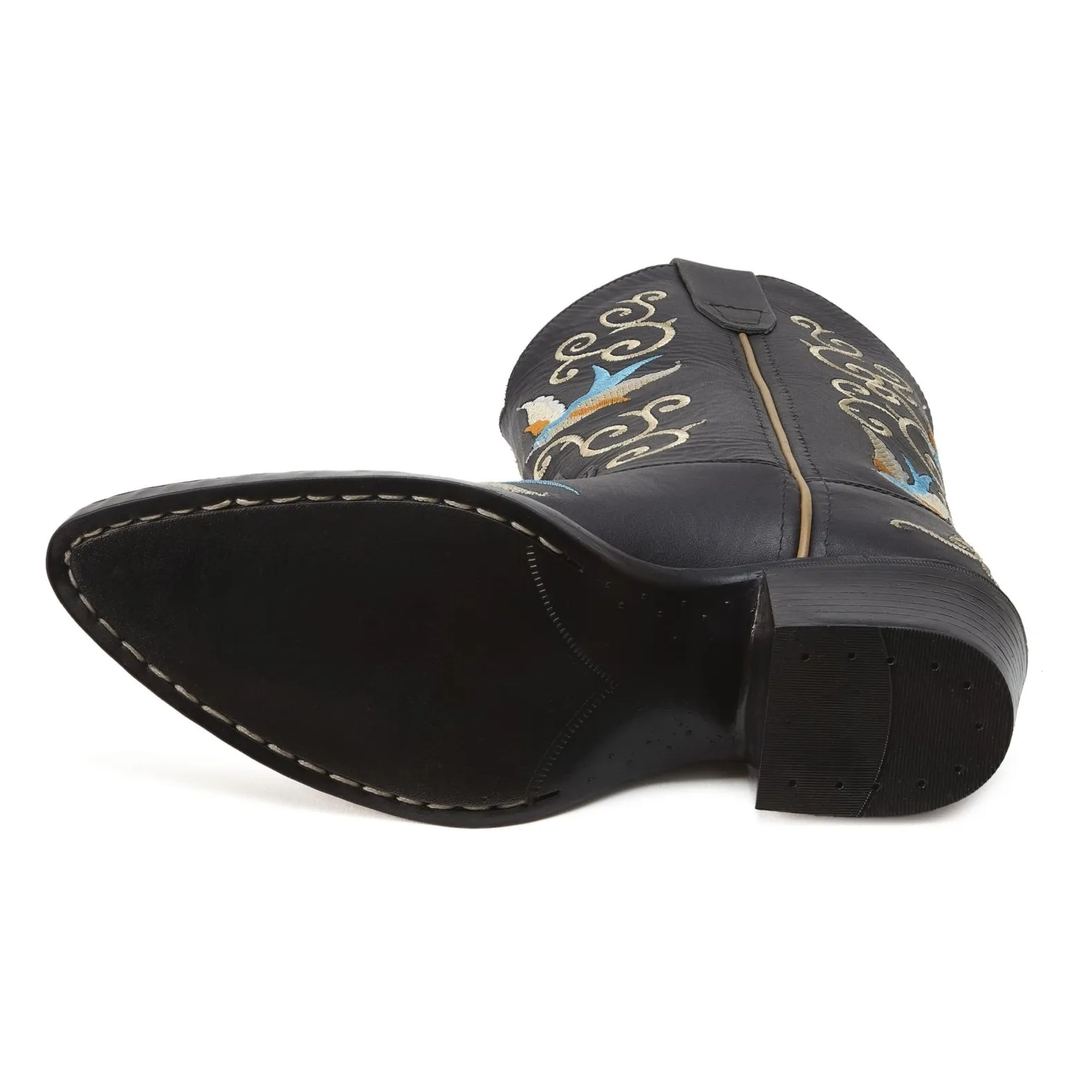 Santiags Cuir Dappermaentje X Bootstock | Noir- Image produit n°10