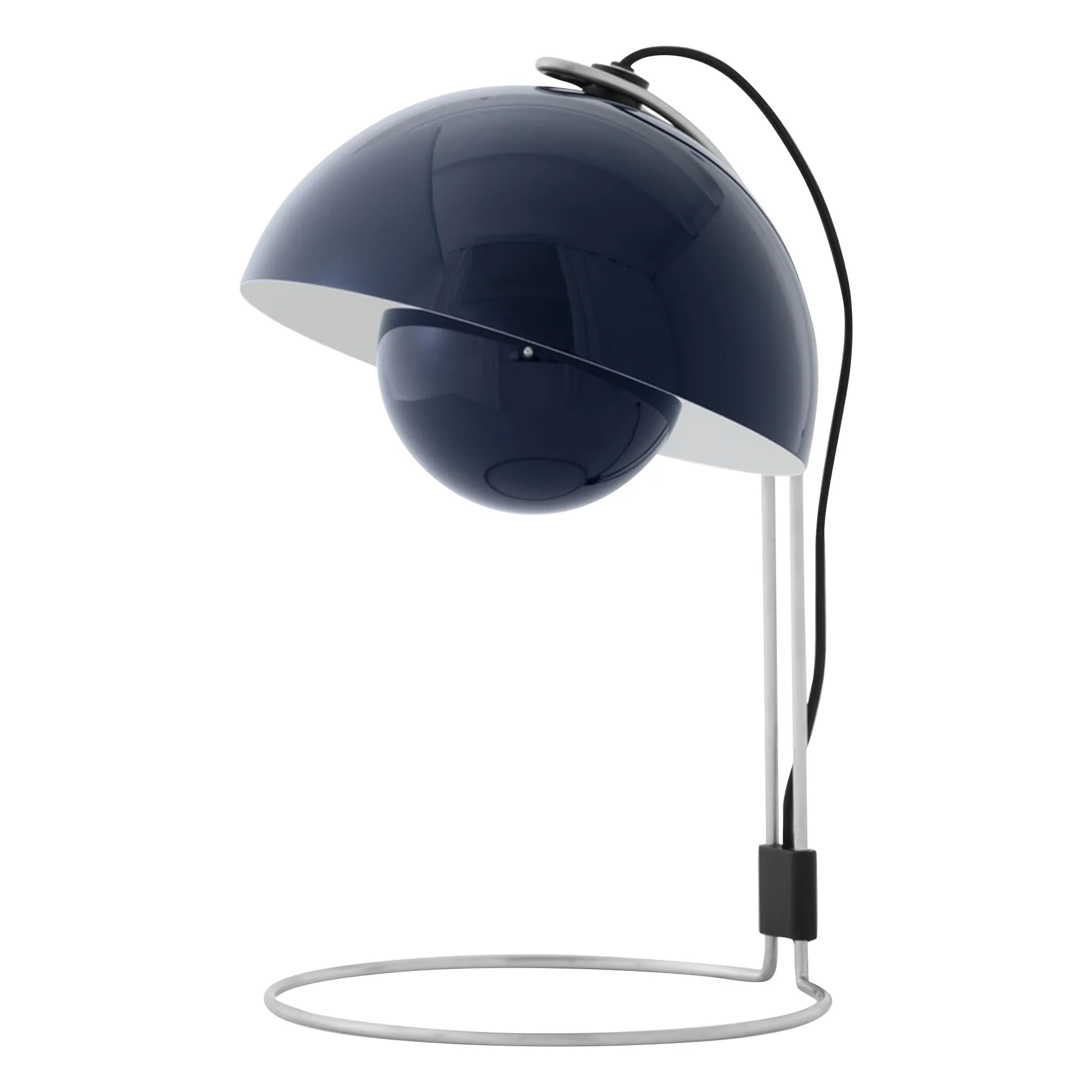 Lampe à poser Flowerpot VP4, Verner Panton | Bleu foncé- Image produit n°0
