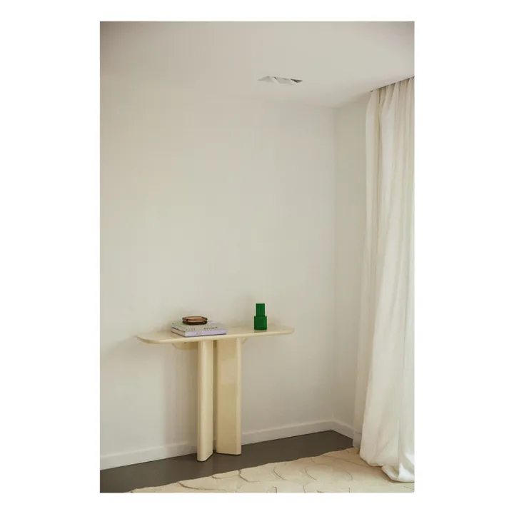 Console Lou en bois laqué | Crème- Image produit n°1