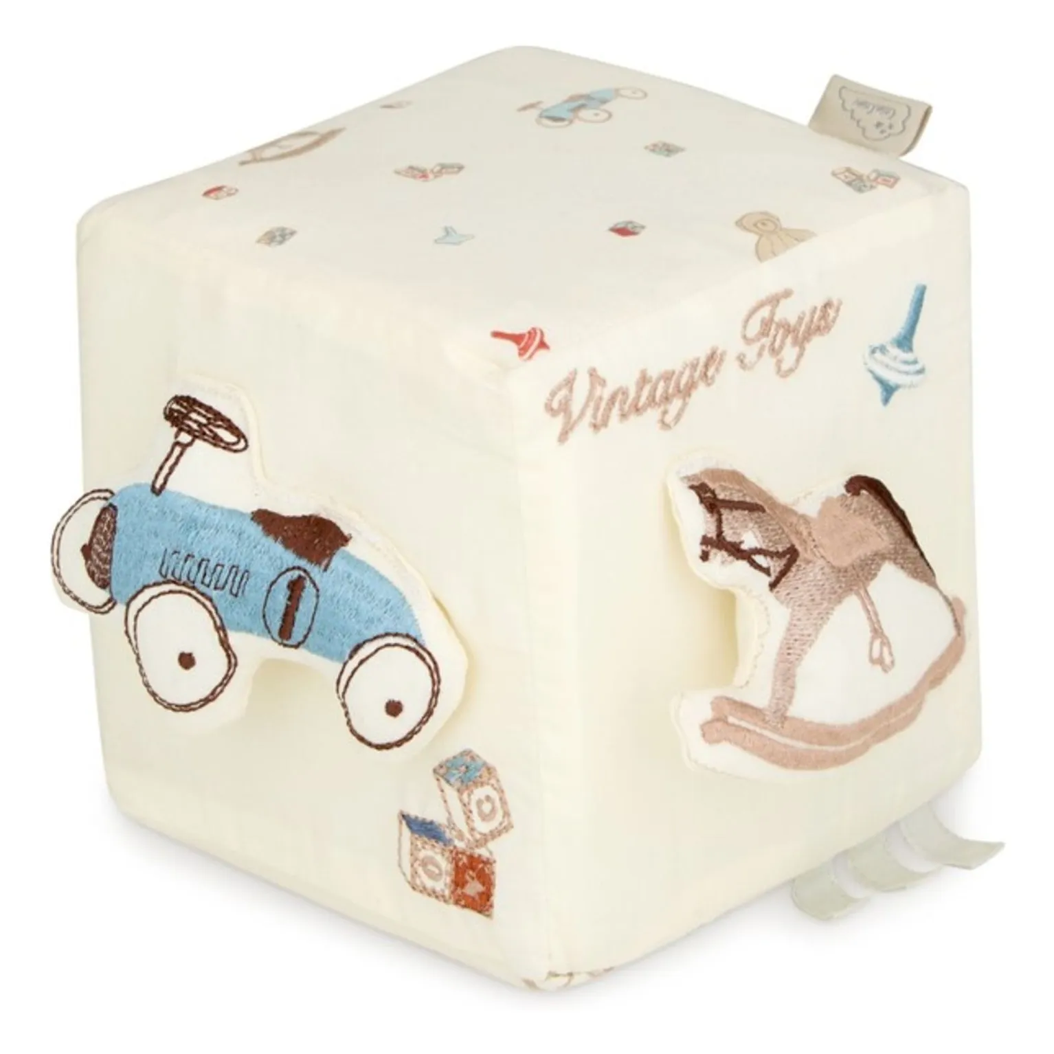 Cubo de actividades Vintage Toys | Beige- Imagen del producto n°0