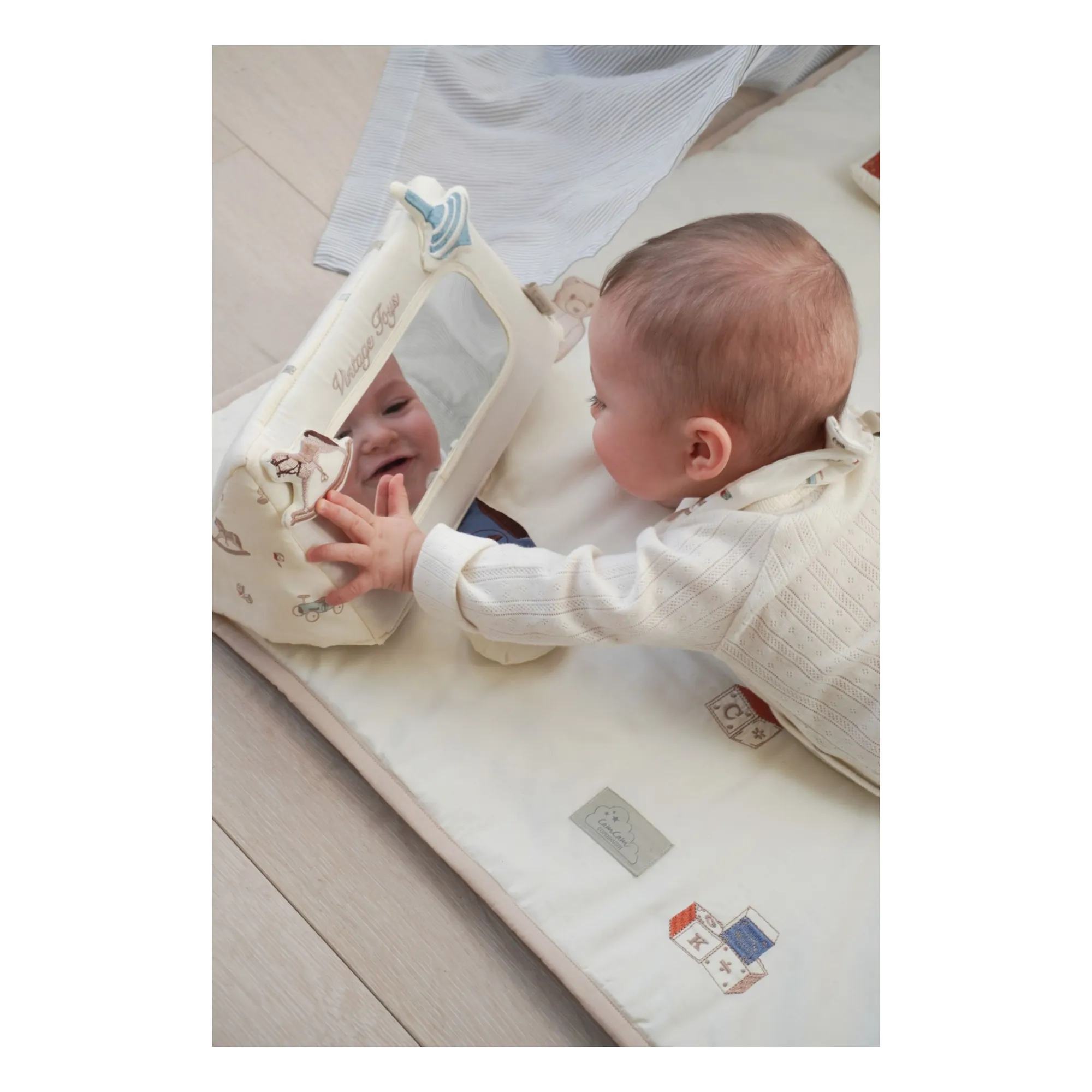 Espejo de actividades Vintage Toys | Beige- Imagen del producto n°1