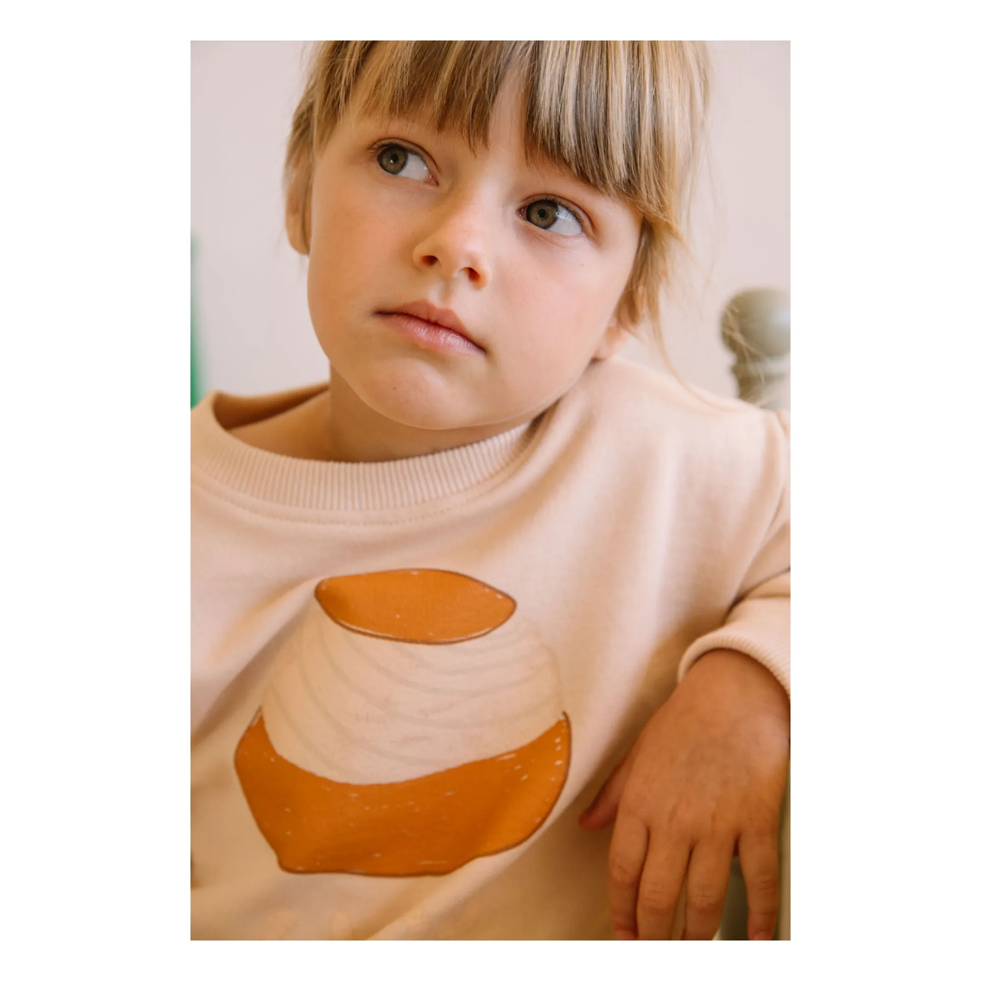 Sweat Bart Chou Coton Bio | Beige- Image produit n°2