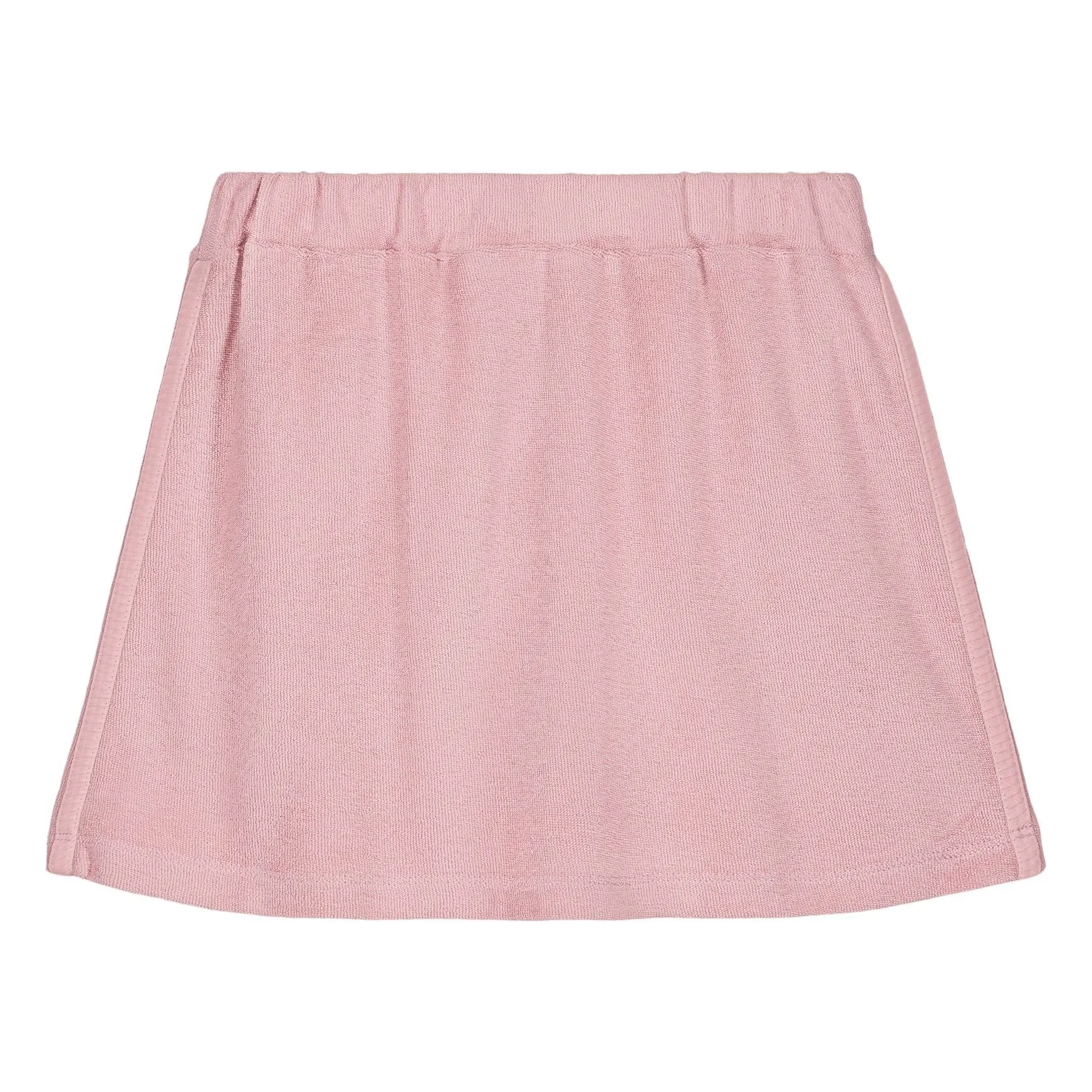 Falda de rizo Marta de algodón ecológico | Rosa pálido- Imagen del producto n°0