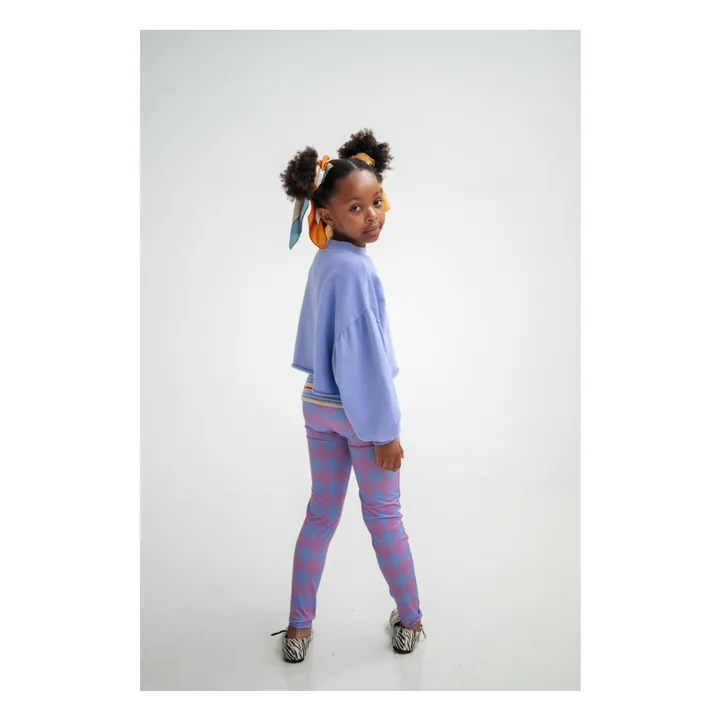 Sudadera de algodón orgánico con logotipo | Lila- Imagen del producto n°4