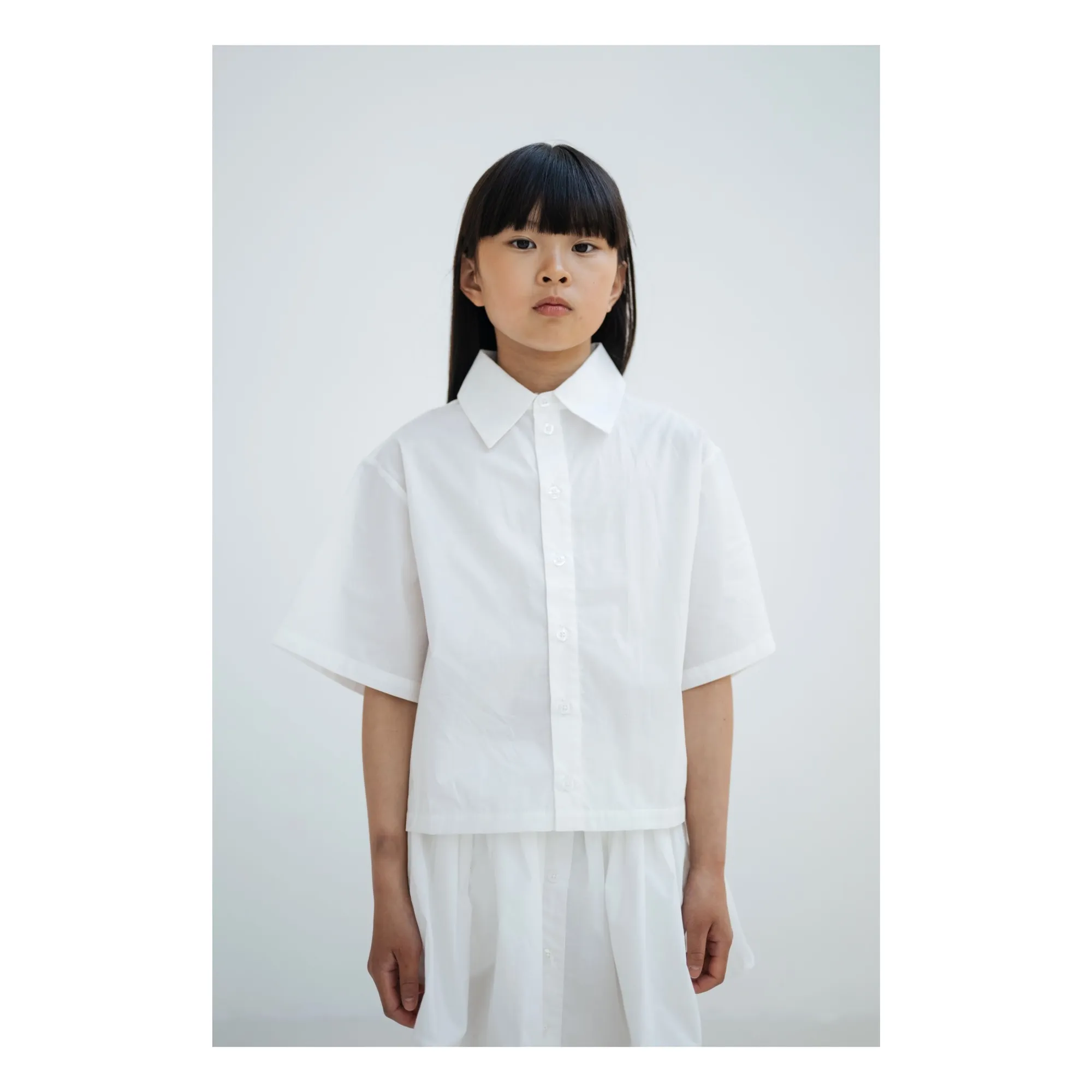 Chemise Boxy Coton Bio | Blanc- Image produit n°2