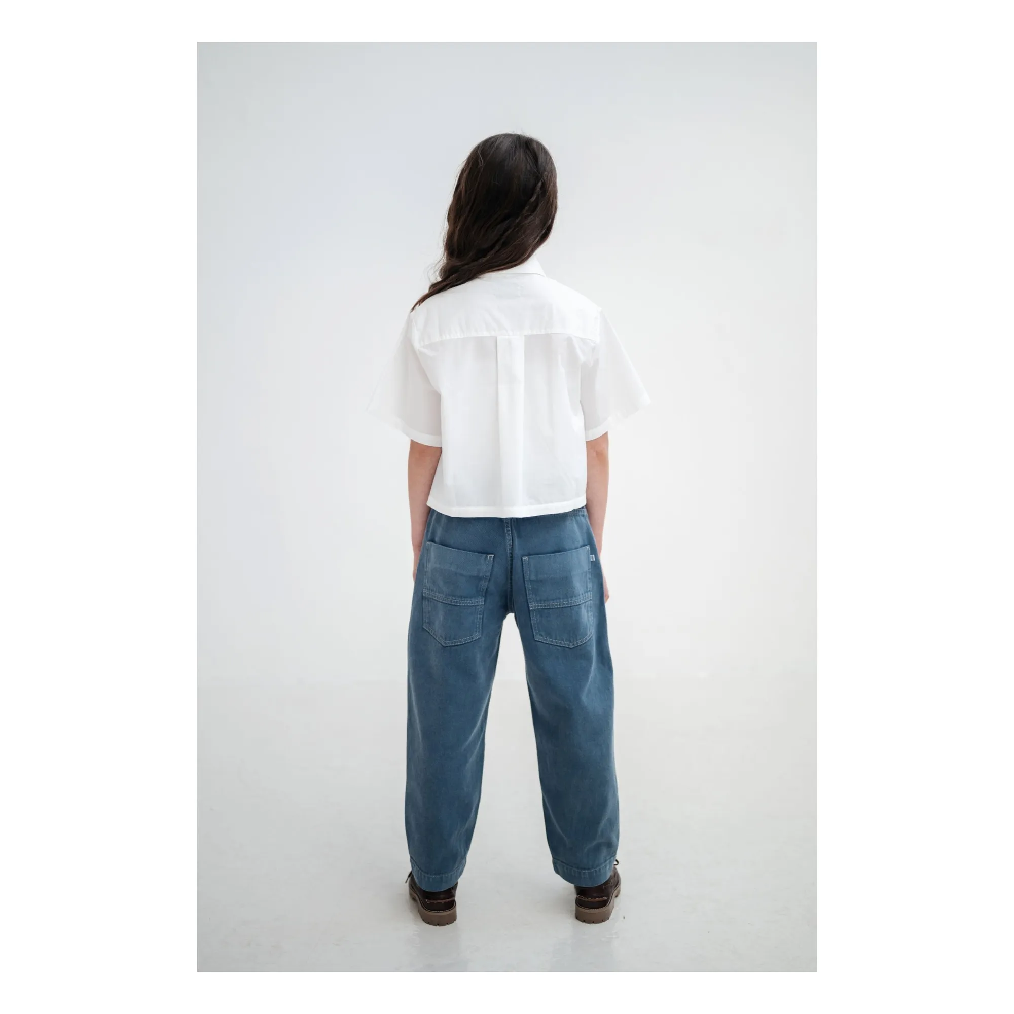 Chemise Boxy Coton Bio | Blanc- Image produit n°6