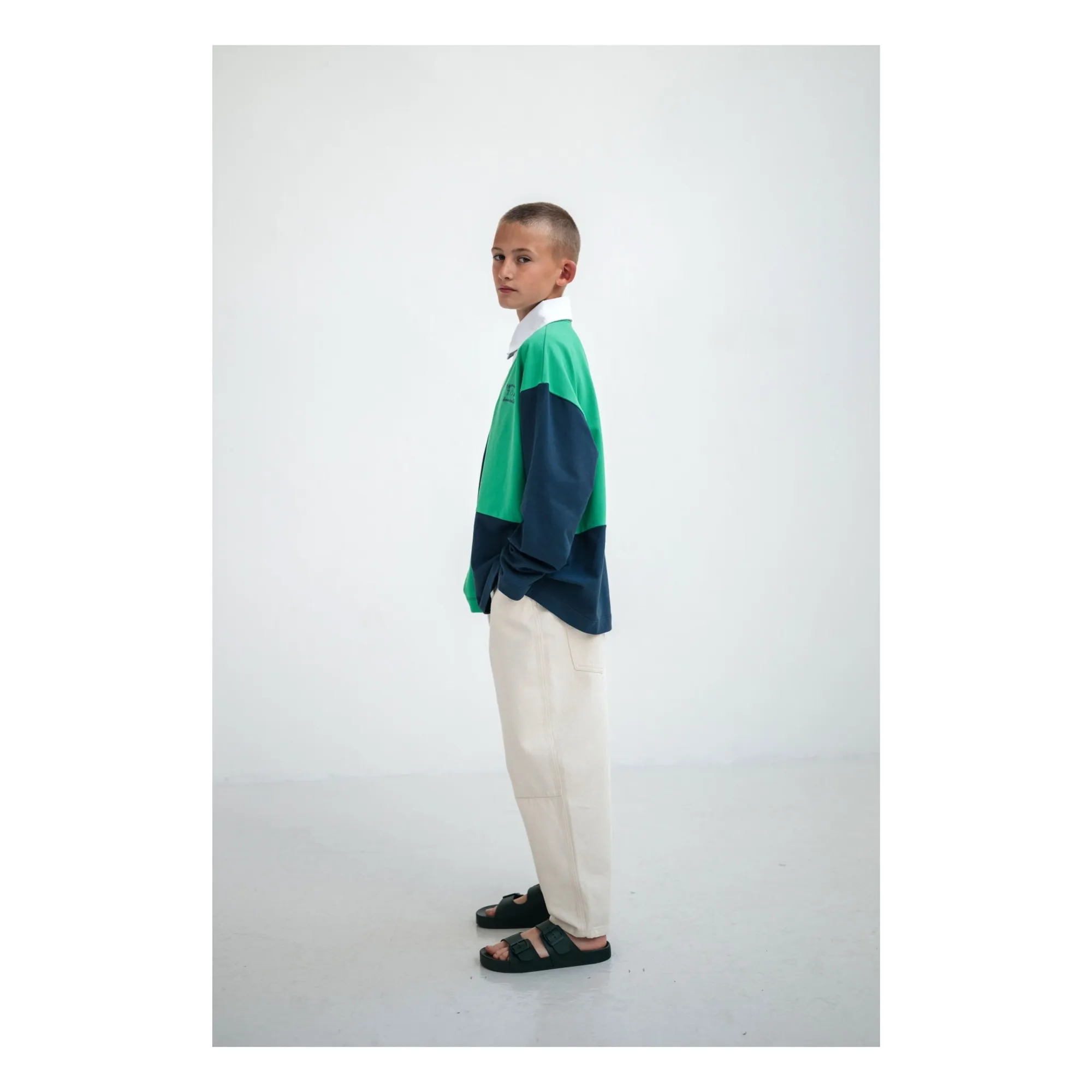 Jean Barrrel Coton Bio | Ecru- Image produit n°8
