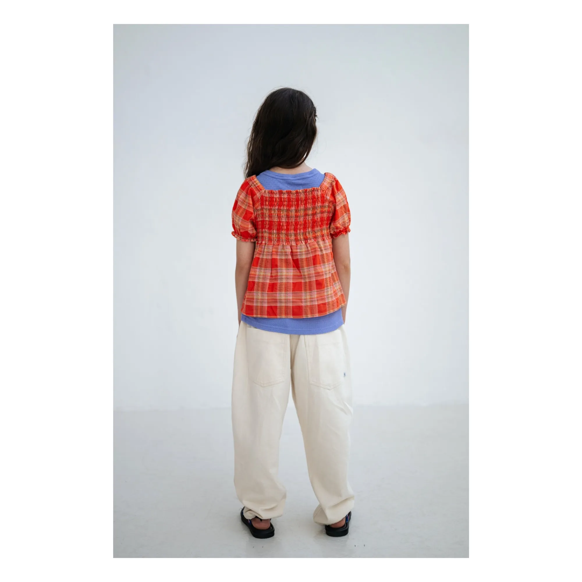 Jean Barrrel Coton Bio | Ecru- Image produit n°6