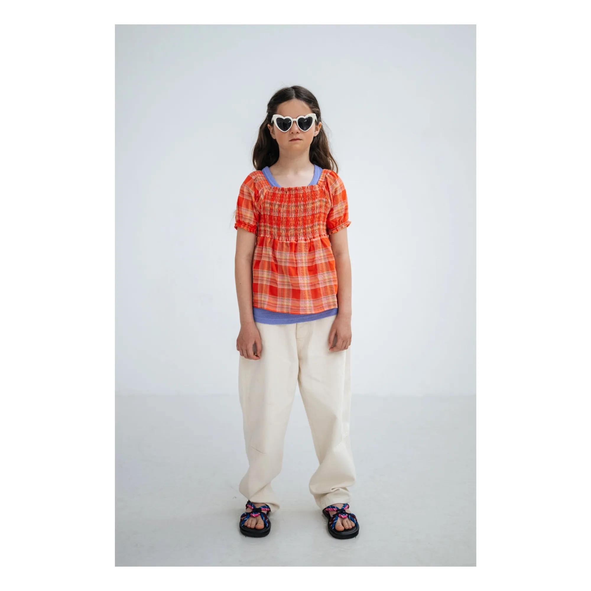 Jean Barrrel Coton Bio | Ecru- Image produit n°1