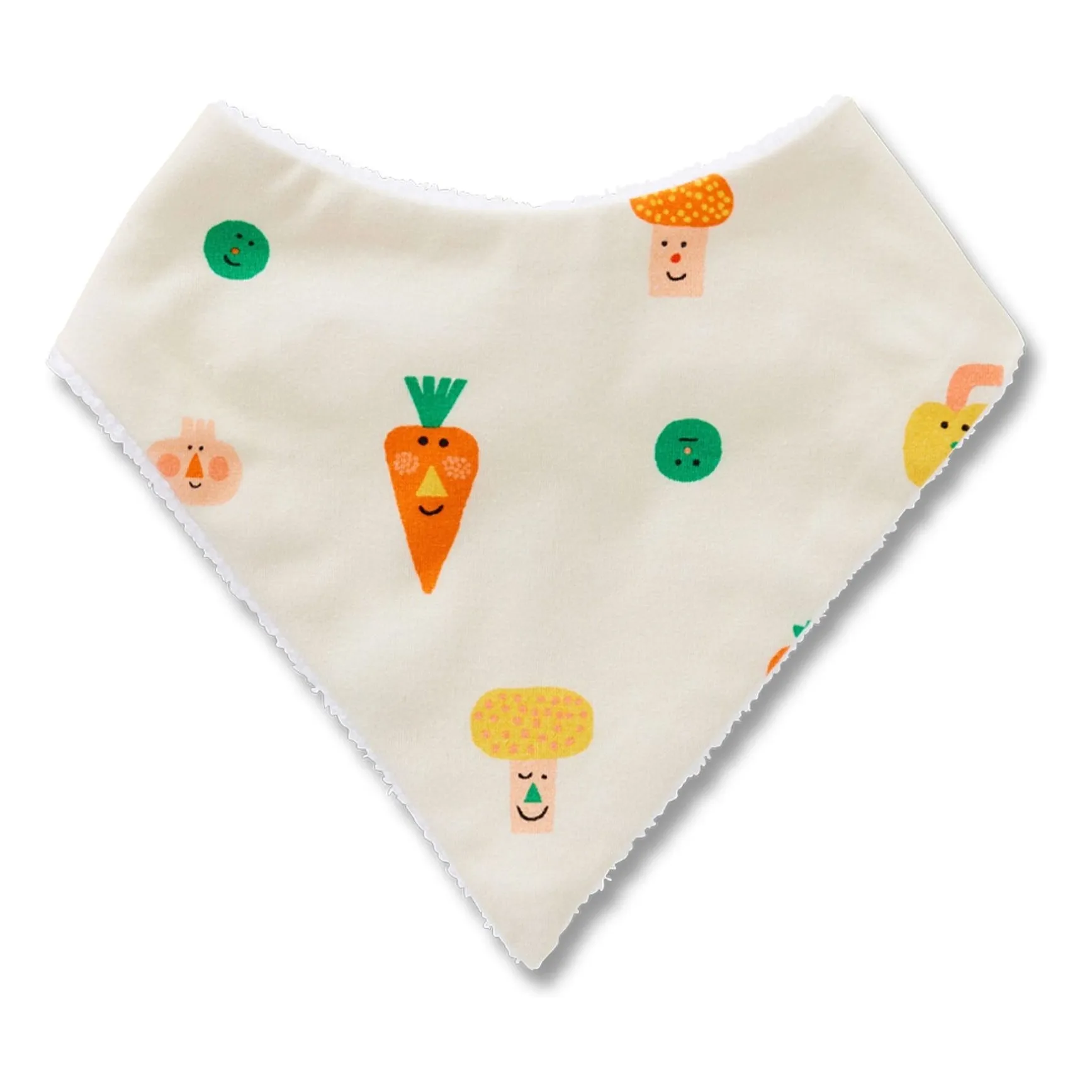 Bib Carrots Organic Cotton | Ecru- Product image n°0
