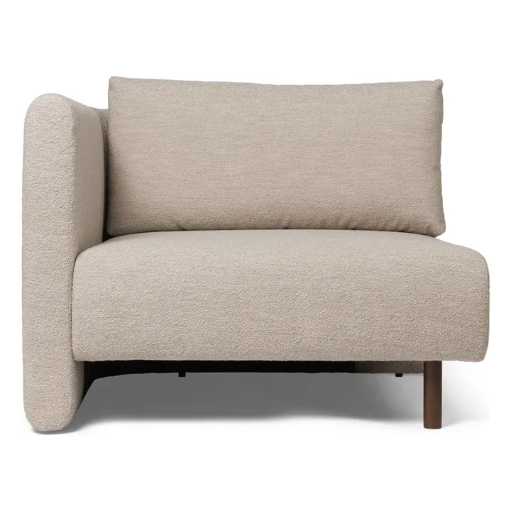 Canapé Dase bouclé module gauche | Beige- Image produit n°3