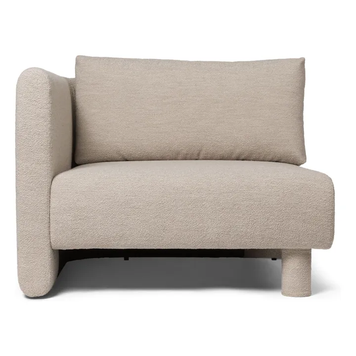 Canapé Dase bouclé module gauche | Beige- Image produit n°0