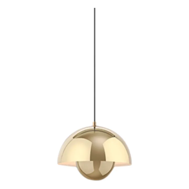 Suspension Flowerpot VP1, Verner Panton | Doré- Image produit n°1