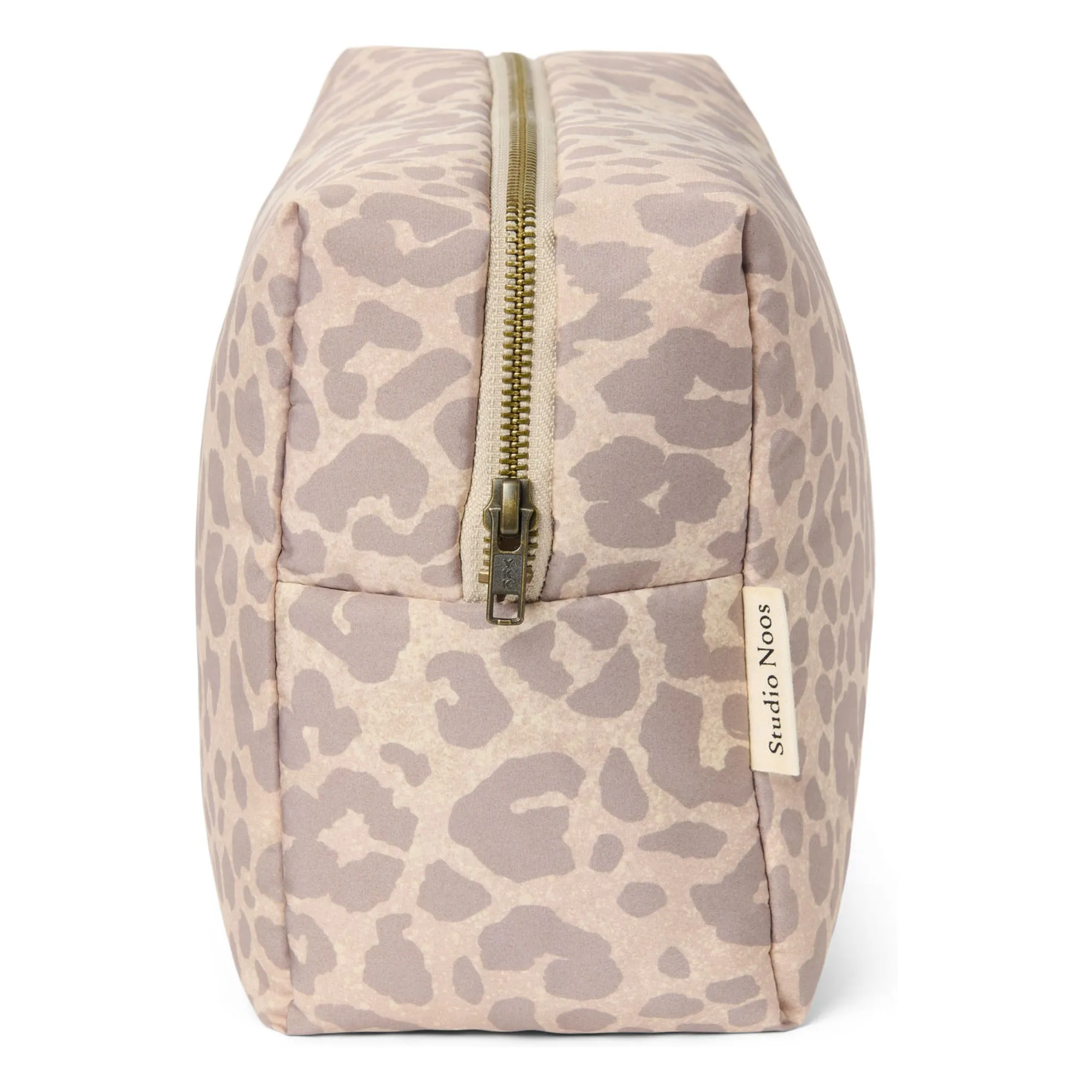 Grande trousse de toilette Puffy Léopard | Beige- Image produit n°5