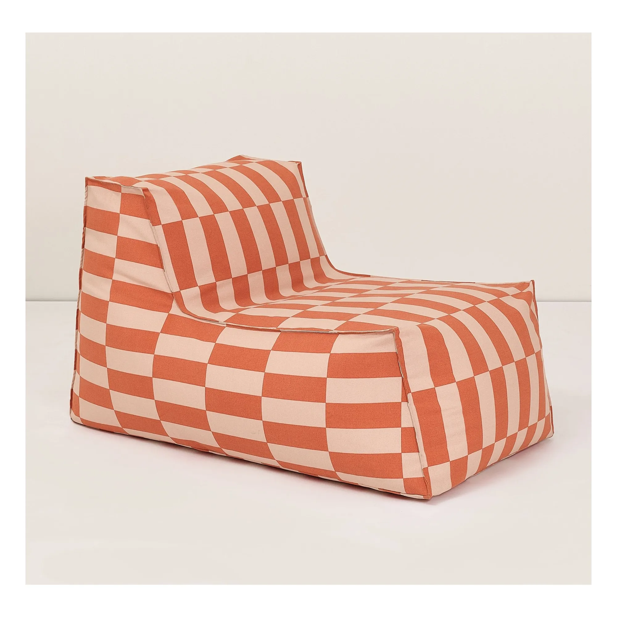 Pouf long outdoor Matteo Tiles | Orange- Image produit n°9