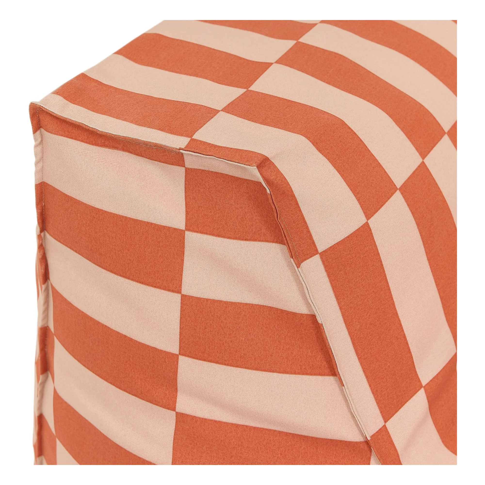 Pouf long outdoor Matteo Tiles | Orange- Image produit n°4