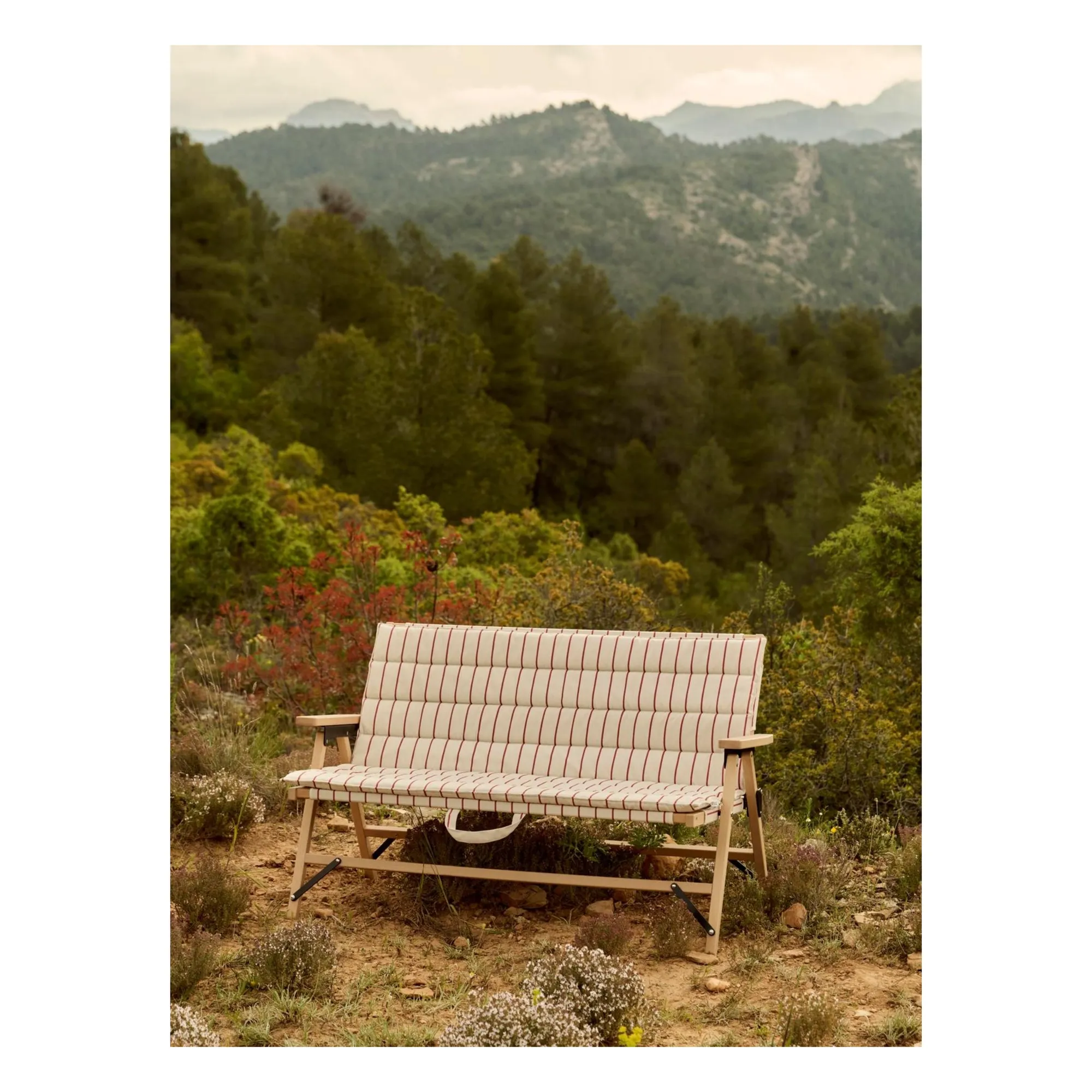 Coussin pour banc pliable Outdoor market, Jasper Morrison | Beige- Image produit n°2