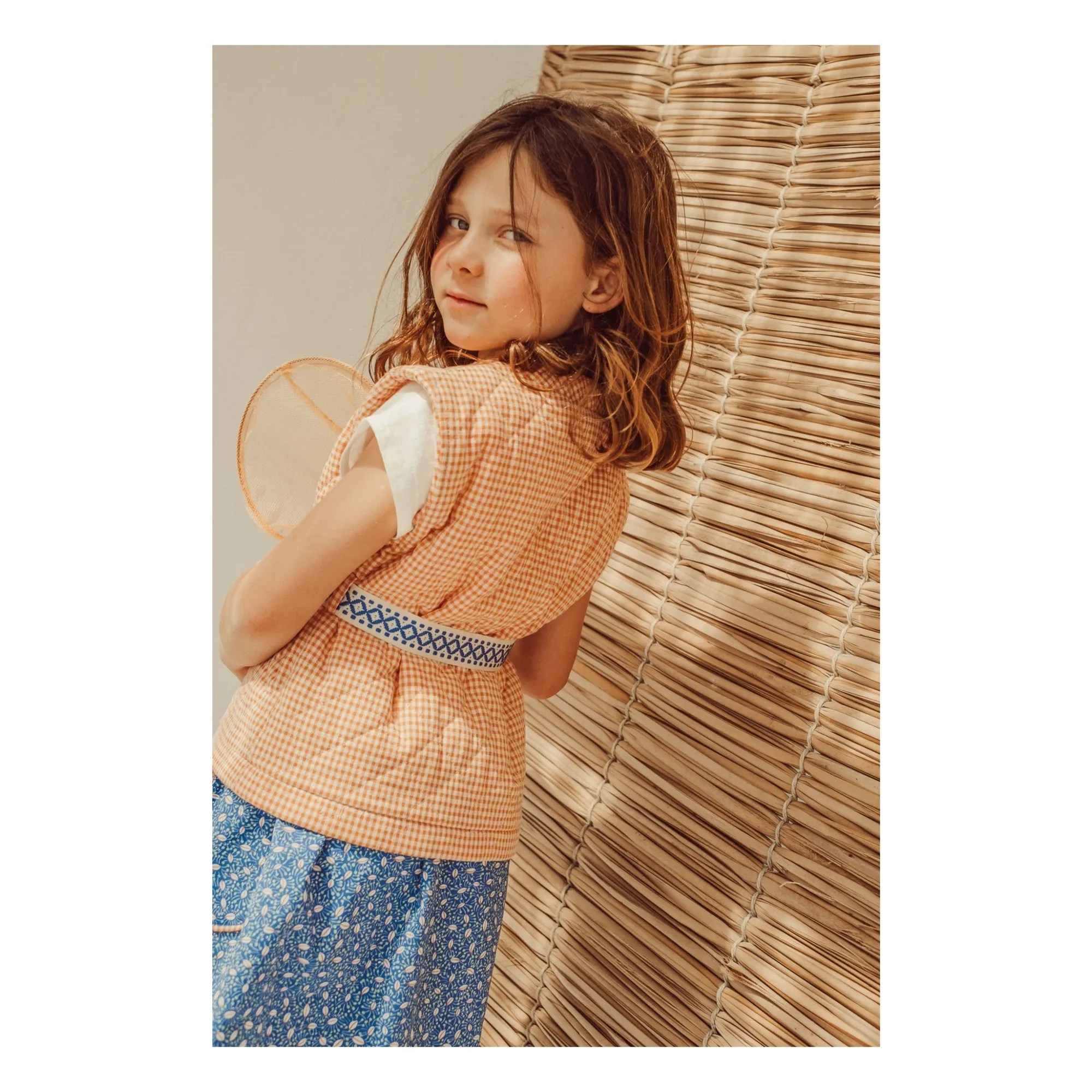 Amália Nature embroidered skirt | Royal blue- Product image n°4
