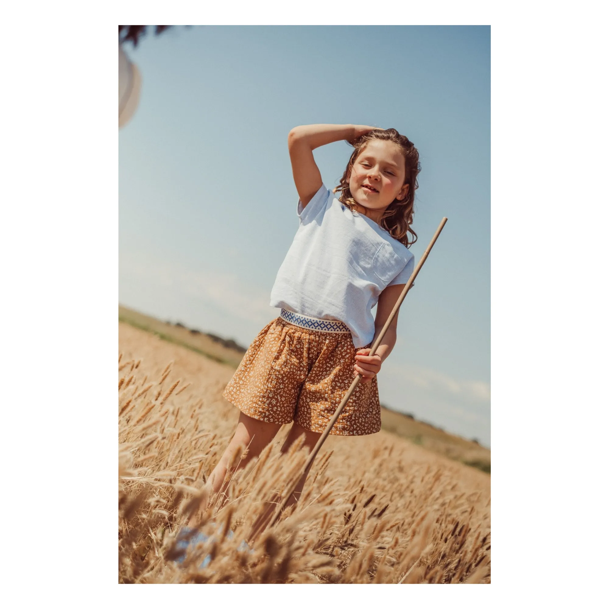 Short Nadir Coton Bio | Caramel- Image produit n°1