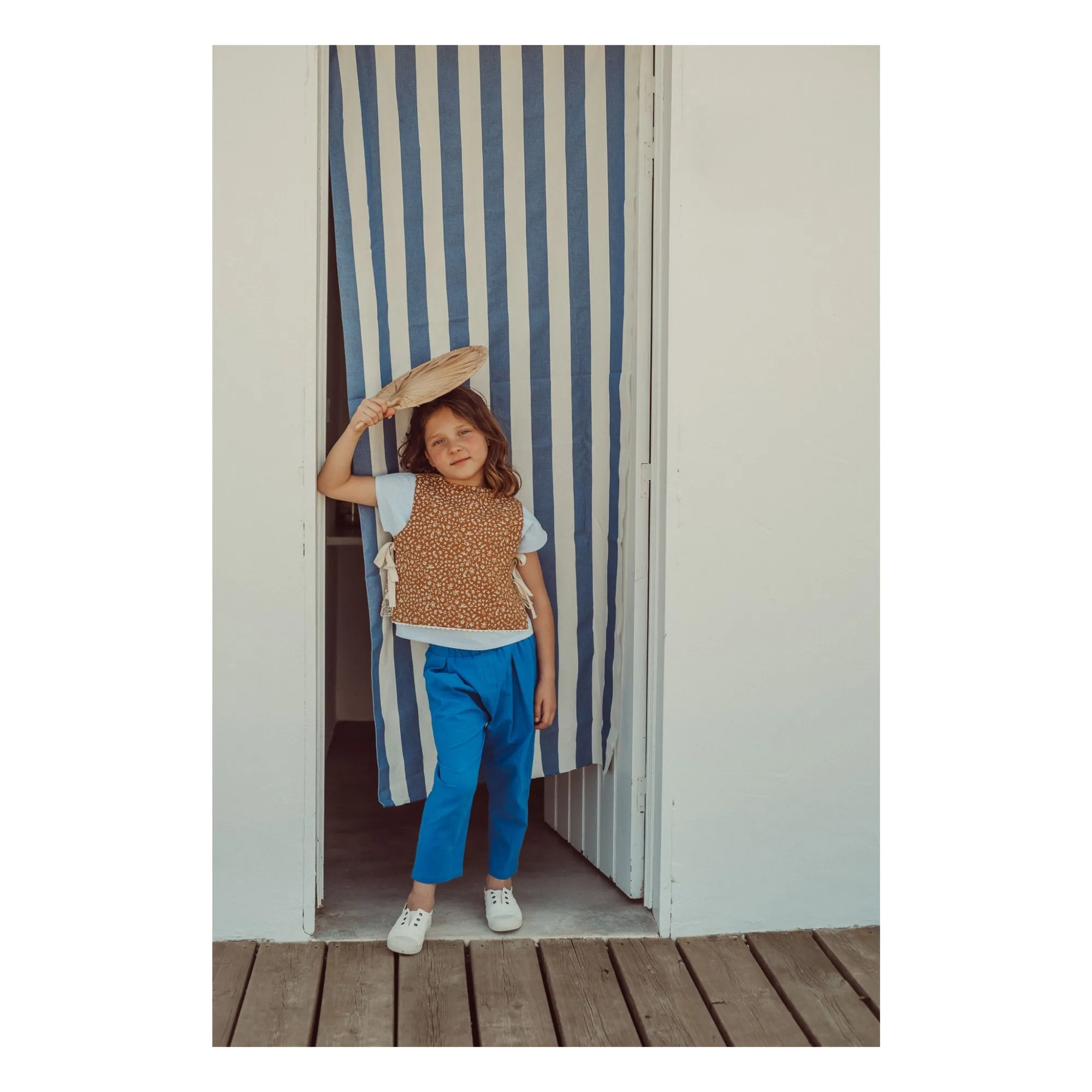 Veste Sans Manches Réversible Louise Coton Bio | Caramel- Image produit n°2